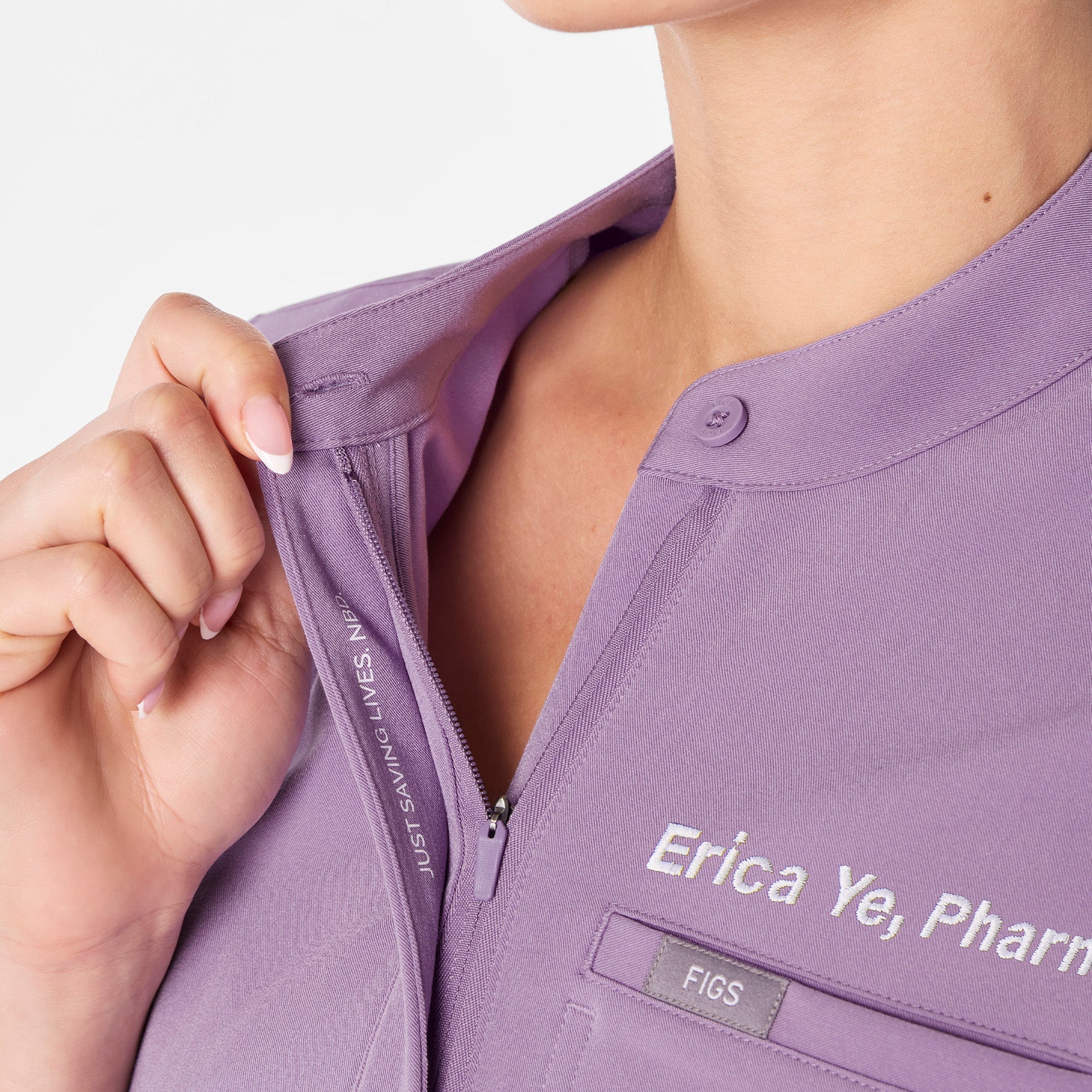 Montex Relaxed Scrub Top - Purple Haze