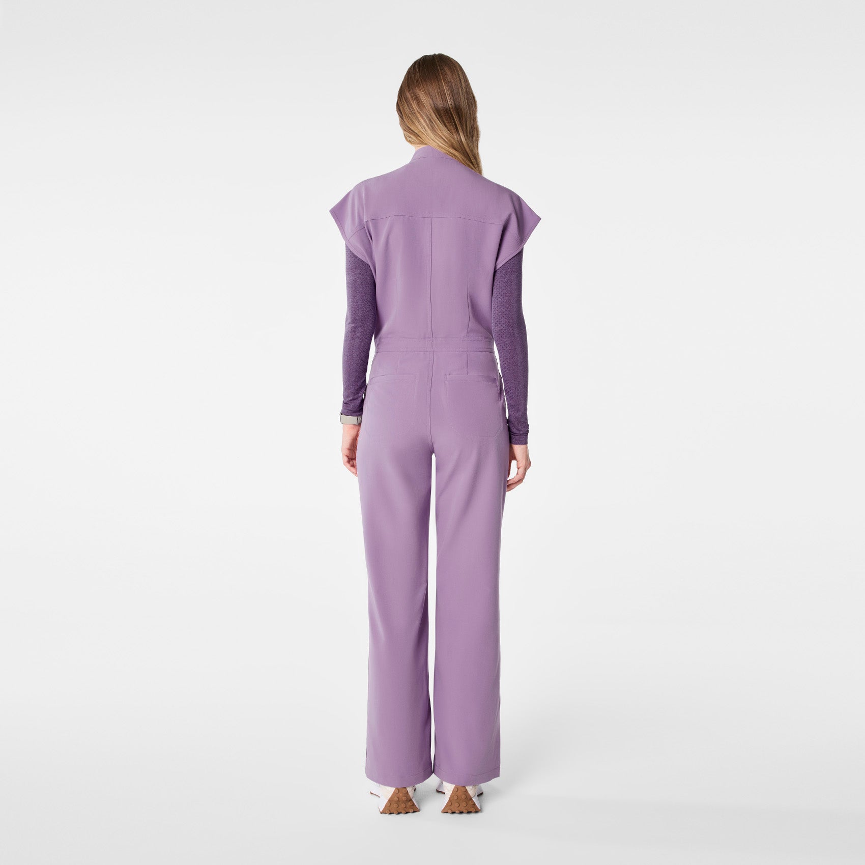 Rafaela Wide-Leg ScrubJumpsuit™ - Purple Haze