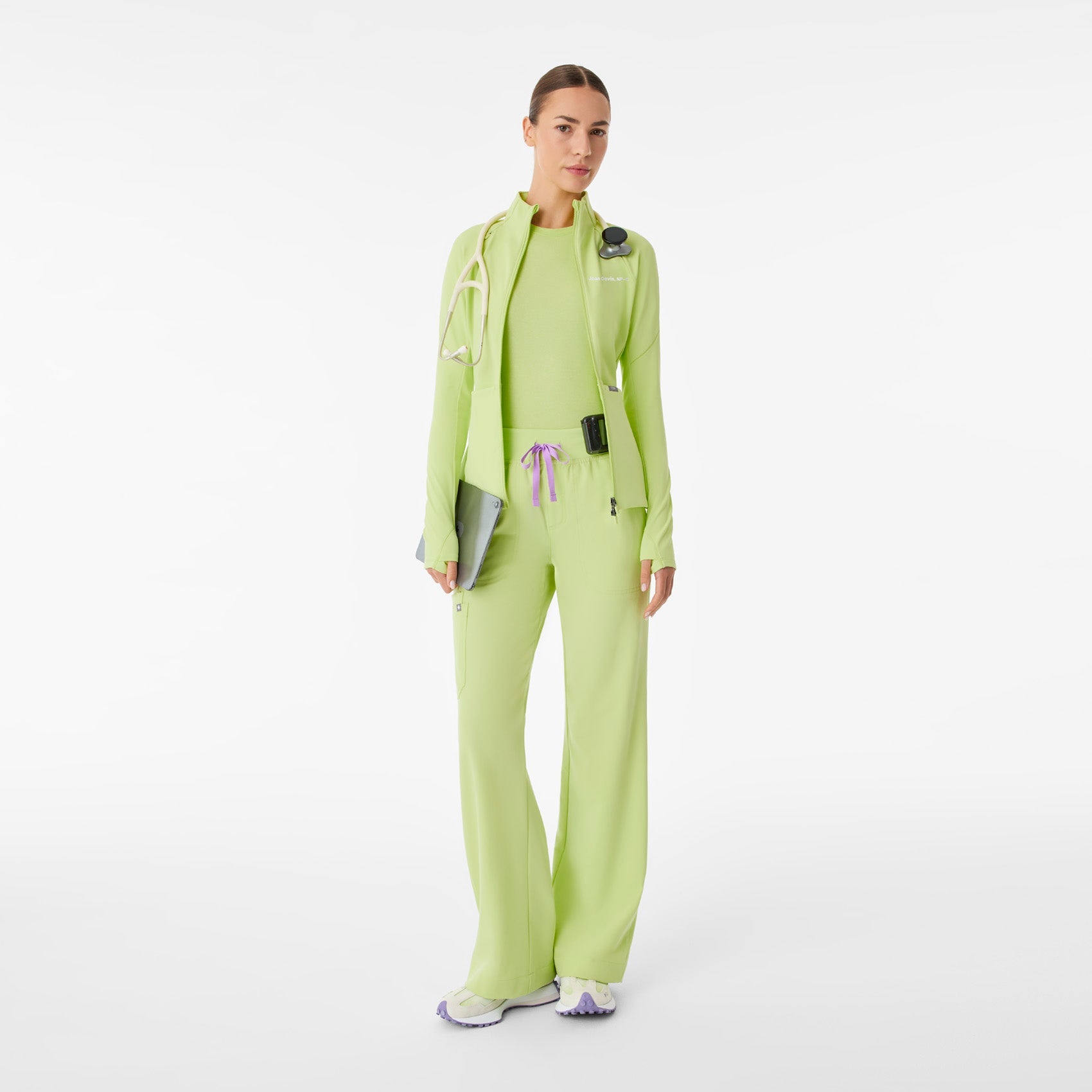 ContourKnit Scrub Jacket™ - Sea Mist