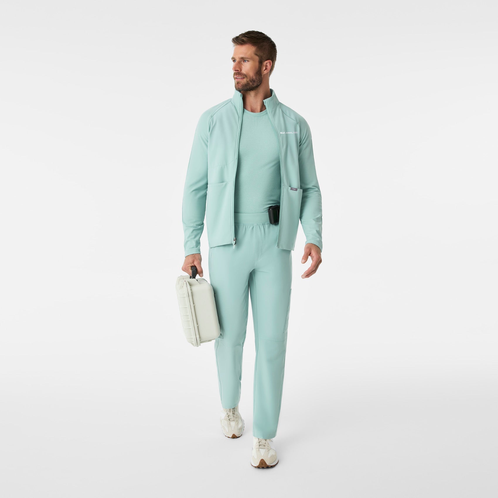 ContourKnit Scrub Jacket™ - Seaglass