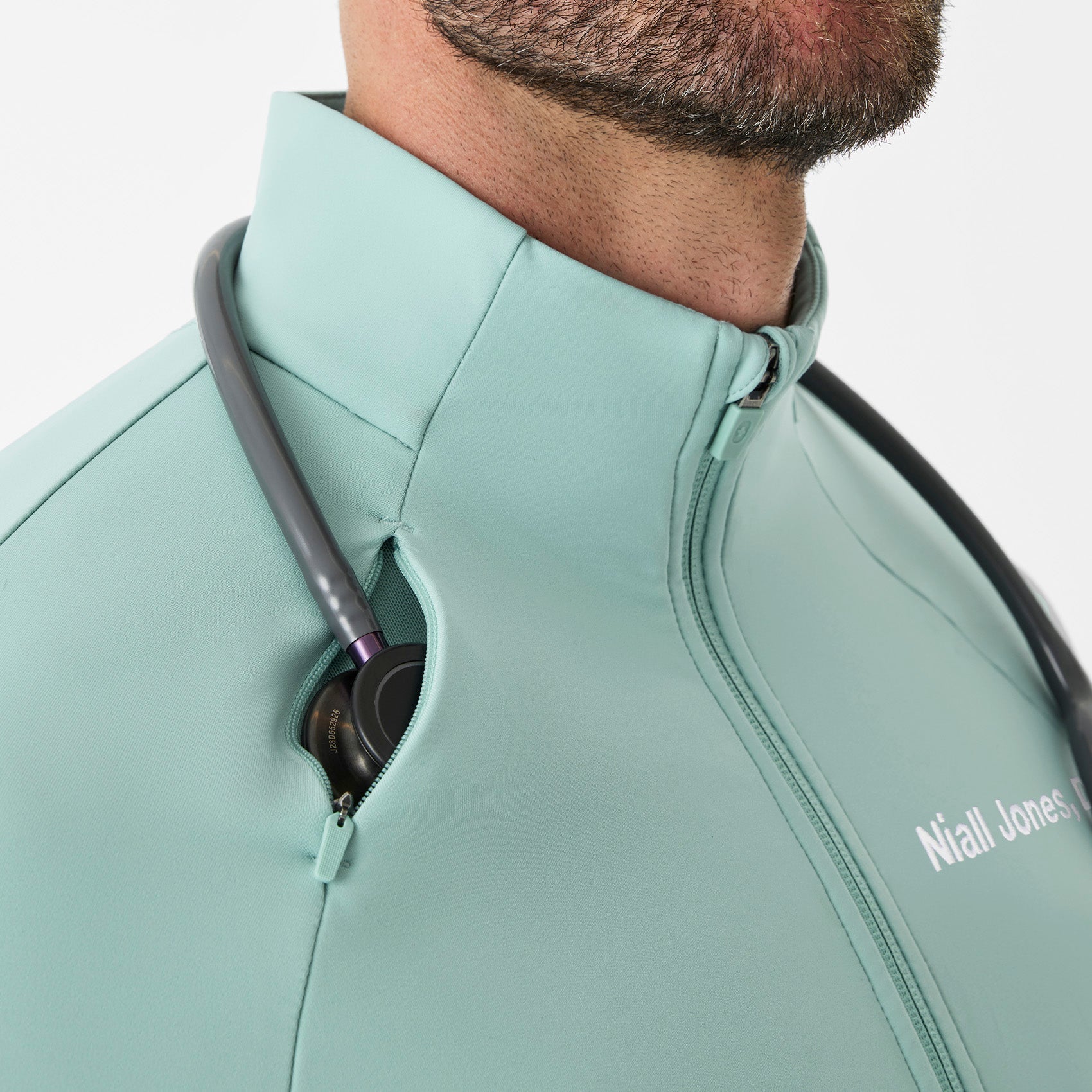 ContourKnit Scrub Jacket™ - Seaglass