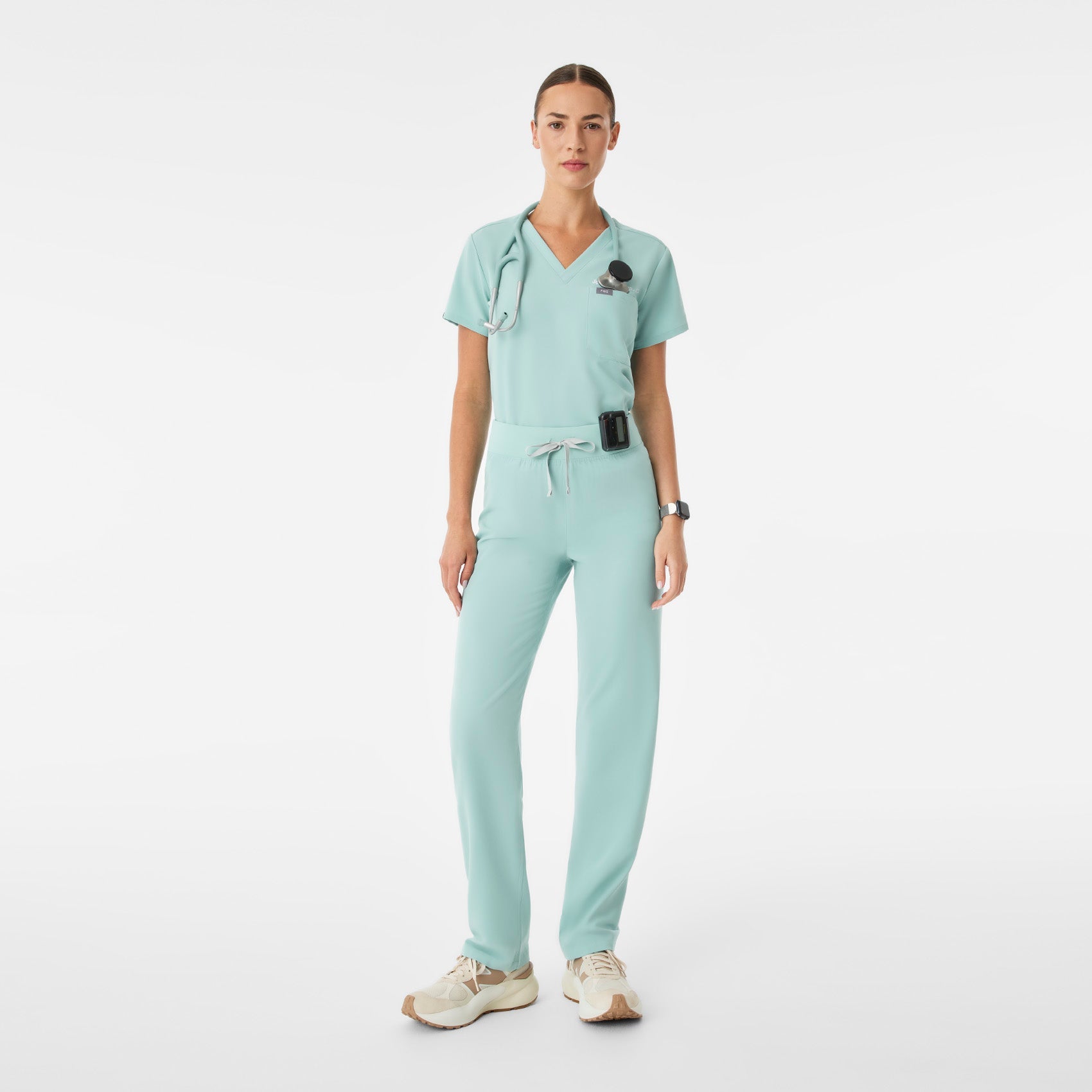 Livingston High-Rise Straight-Leg Scrub Pant™ - Seaglass