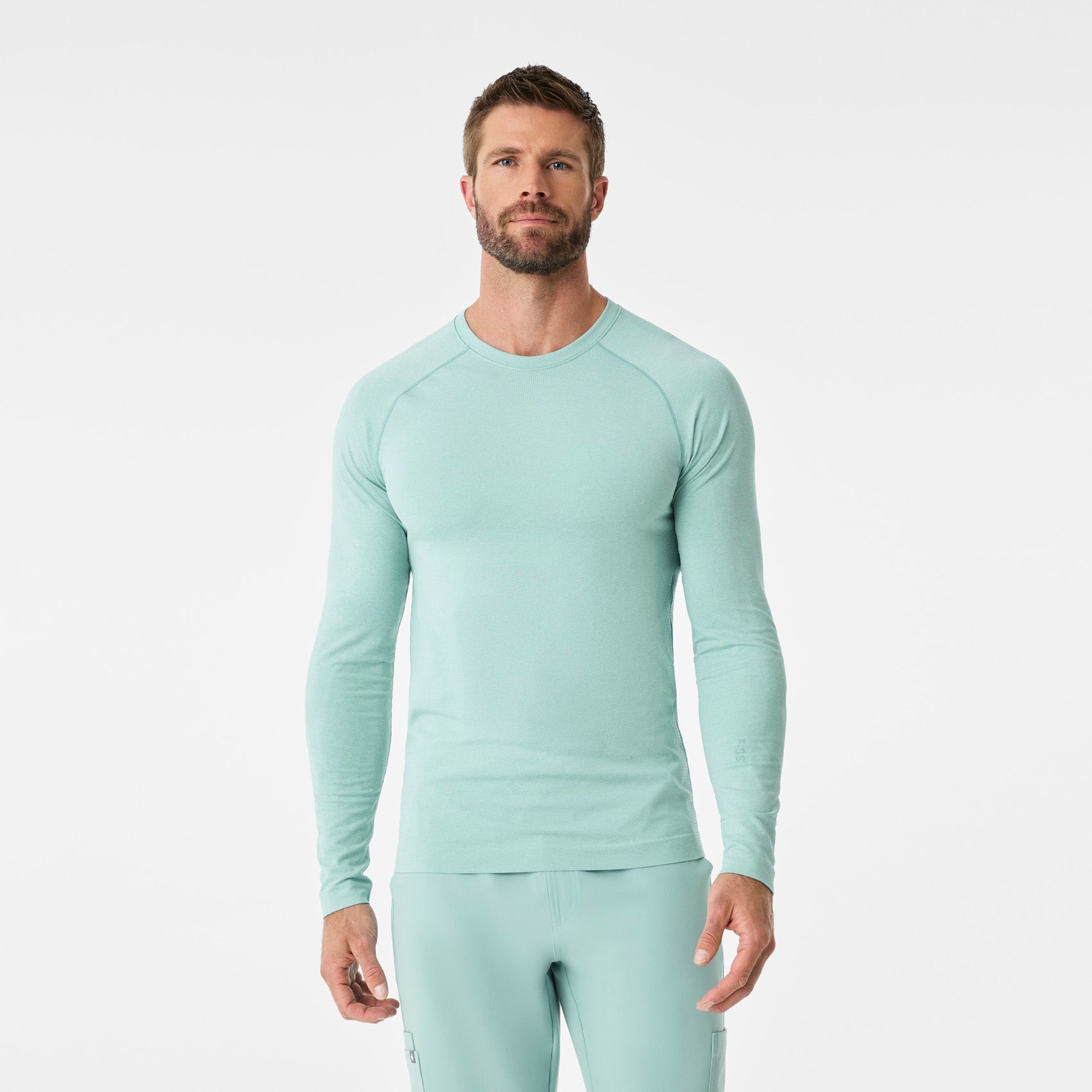 Makato Seamless Long-Sleeve Underscrub - Seaglass