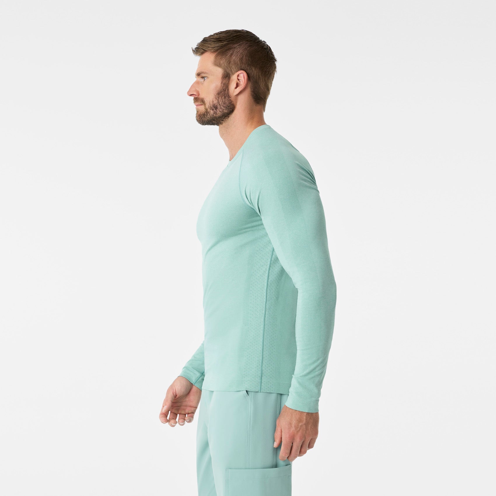 Makato Seamless Long-Sleeve Underscrub - Seaglass