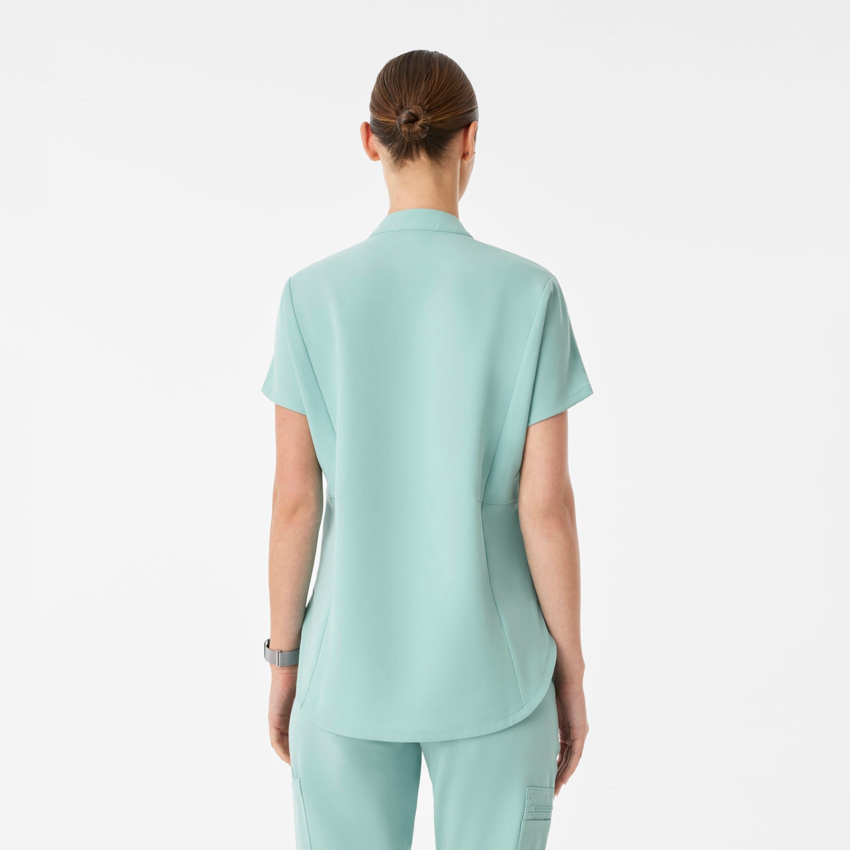 Montex Relaxed Scrub Top - Seaglass
