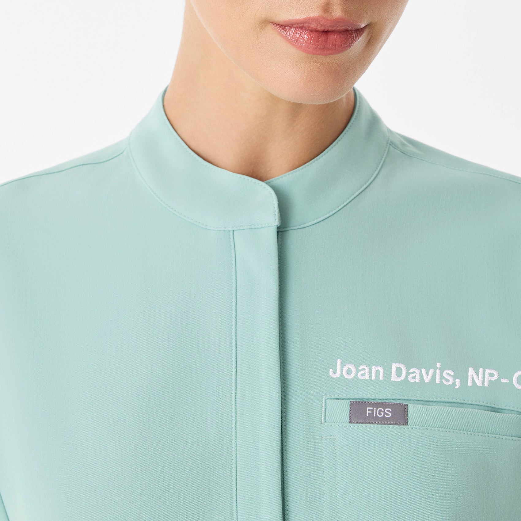 Montex Relaxed Scrub Top - Seaglass