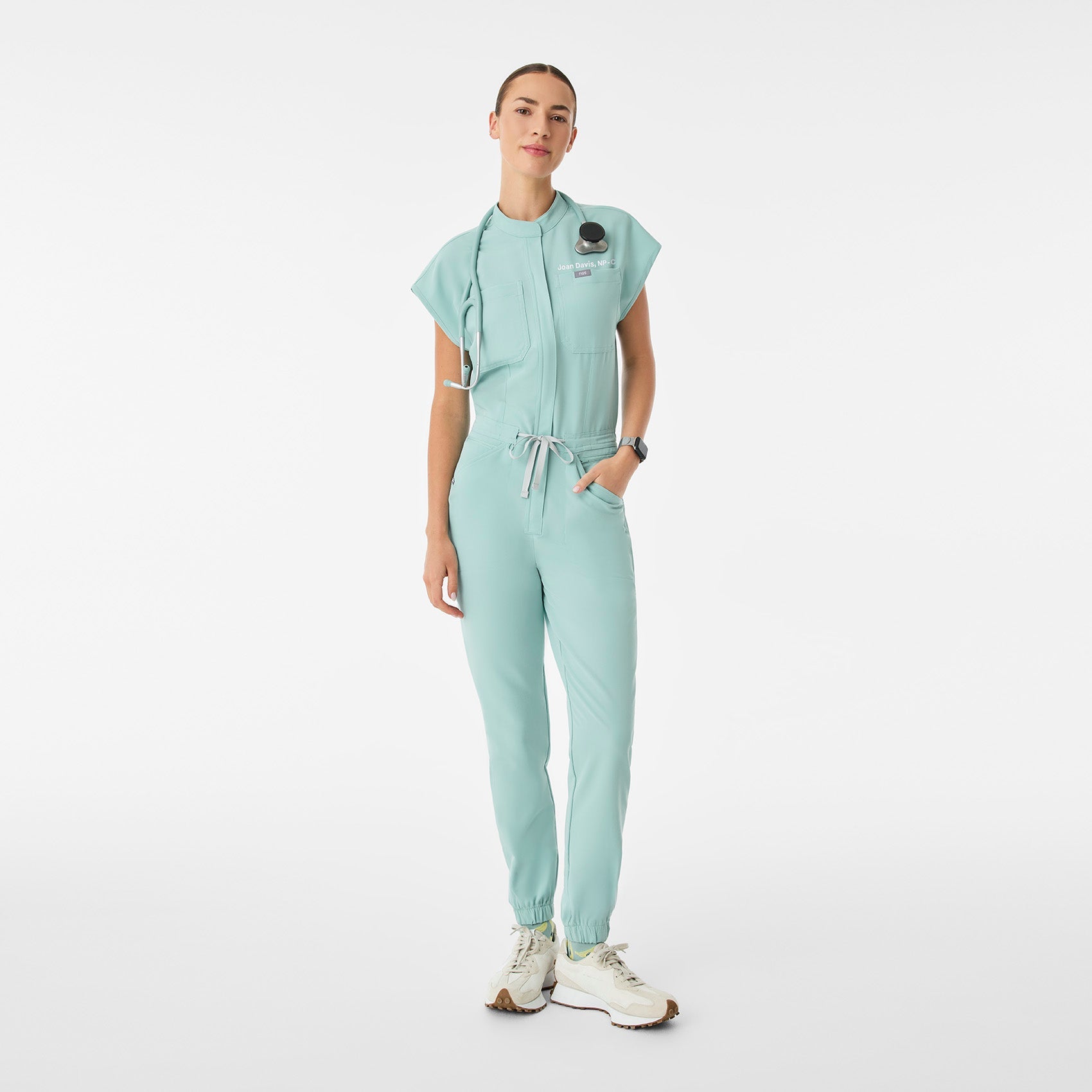 Rafaela Jogger ScrubJumpsuit™ - Seaglass