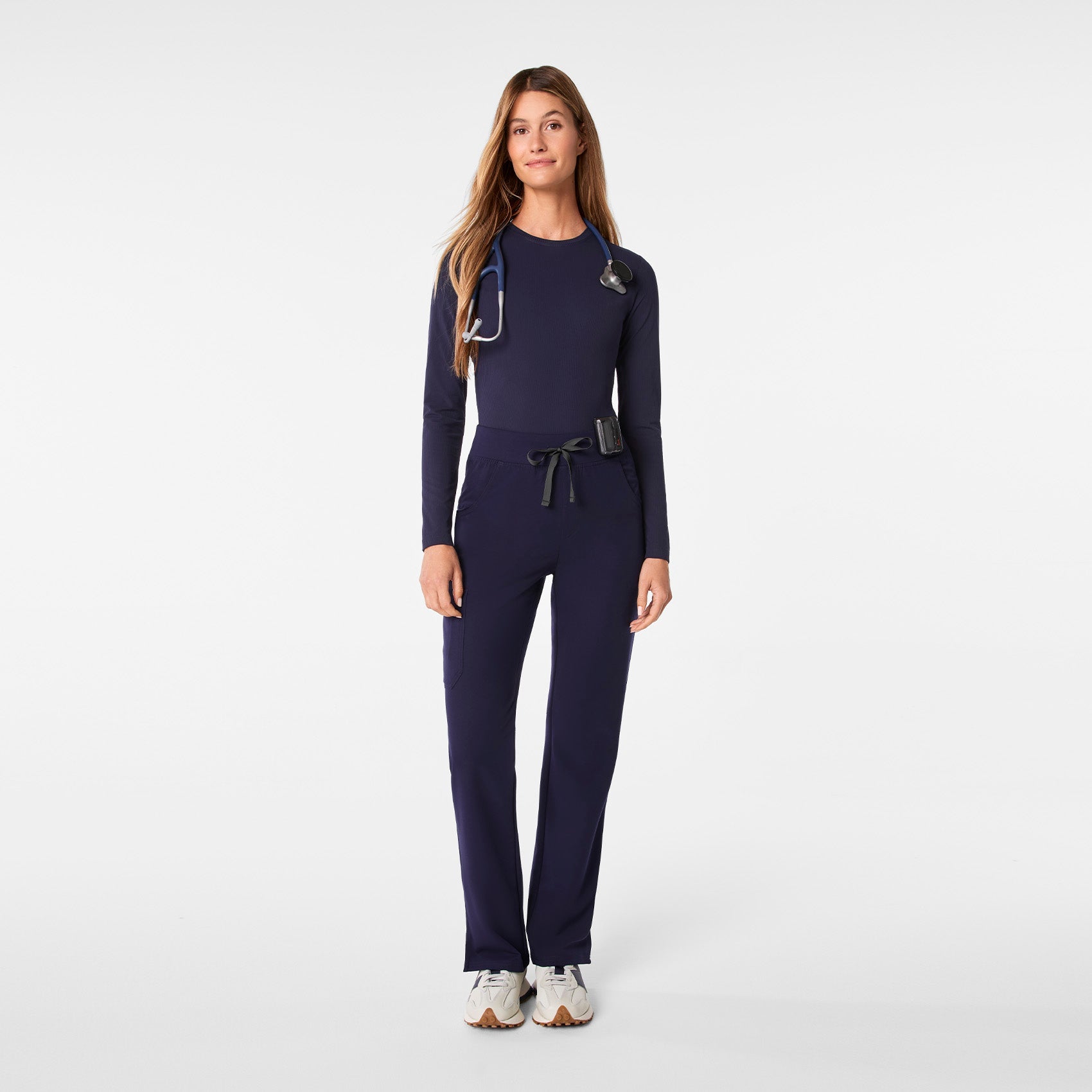 Kade High-Rise Straight-Leg Scrub Pant™ - Navy