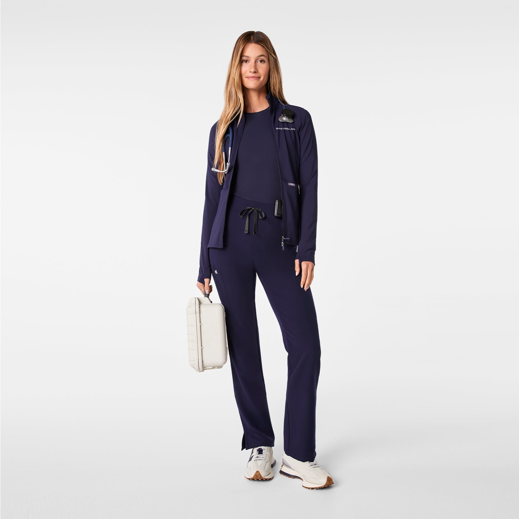 Kade High-Rise Straight-Leg Scrub Pant™ - Navy