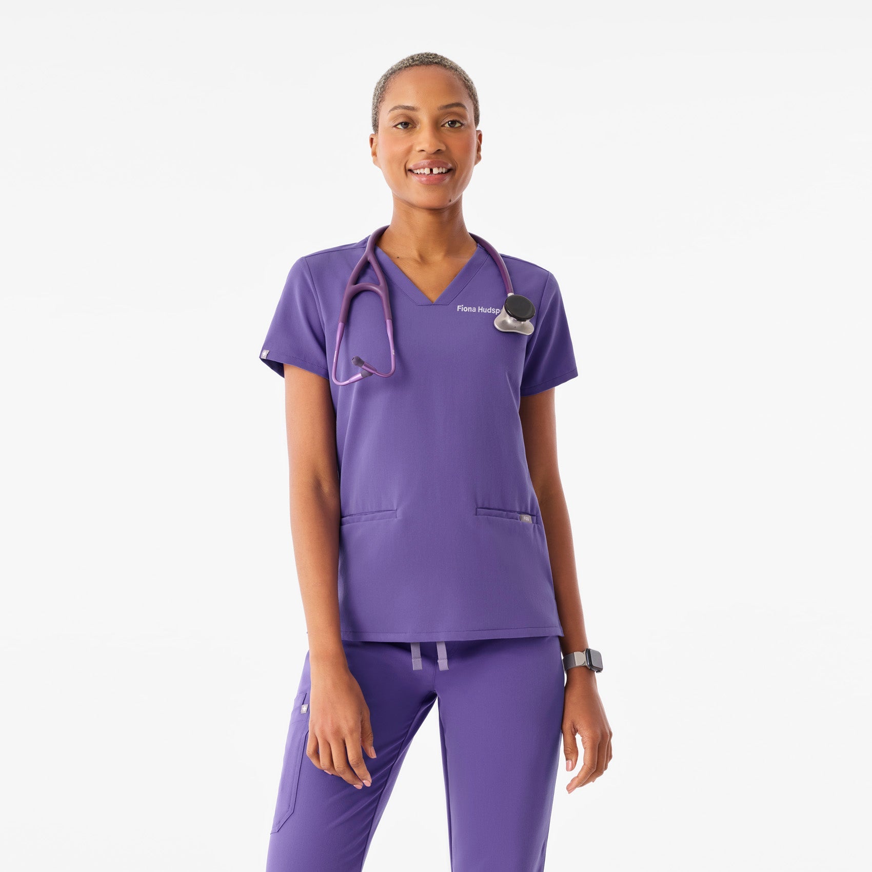 Casma Scrub Top™ - Amethyst