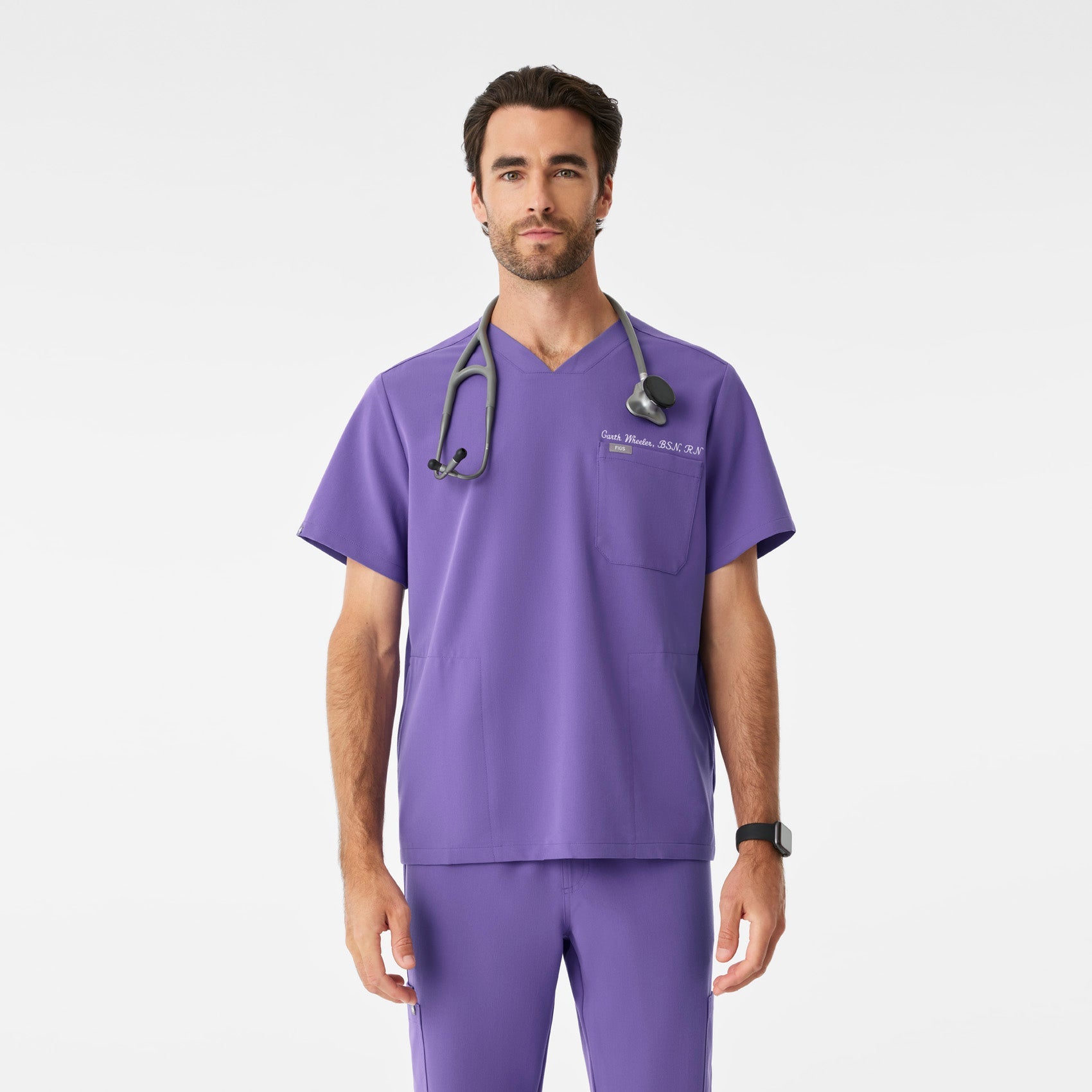 Chisec Scrub Top™ - Amethyst