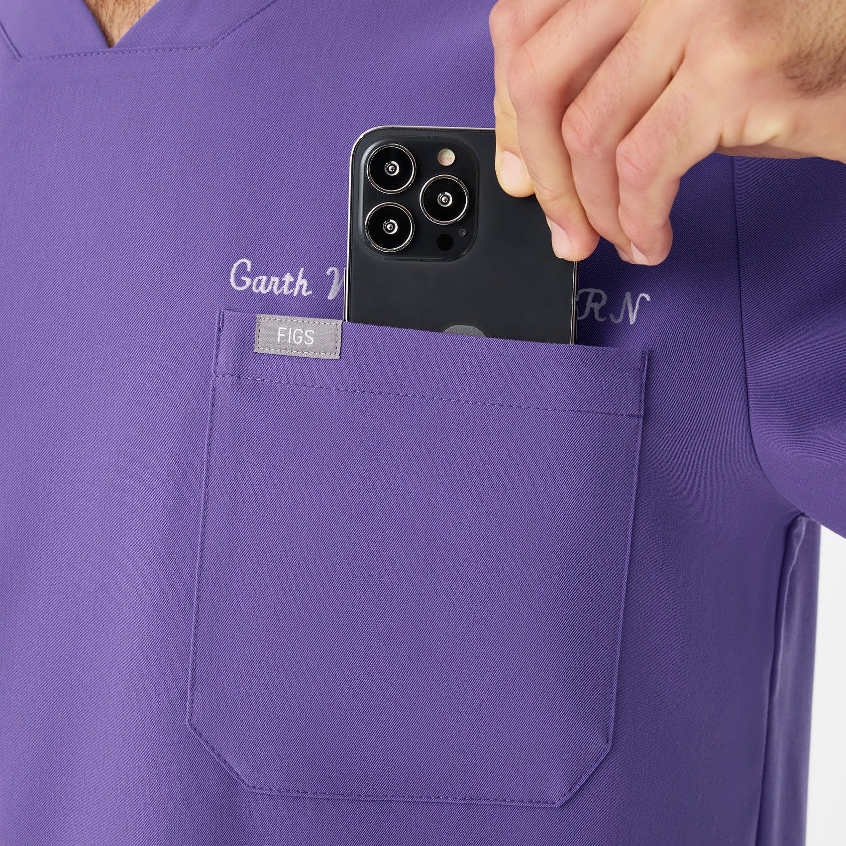 Chisec Scrub Top™ - Amethyst