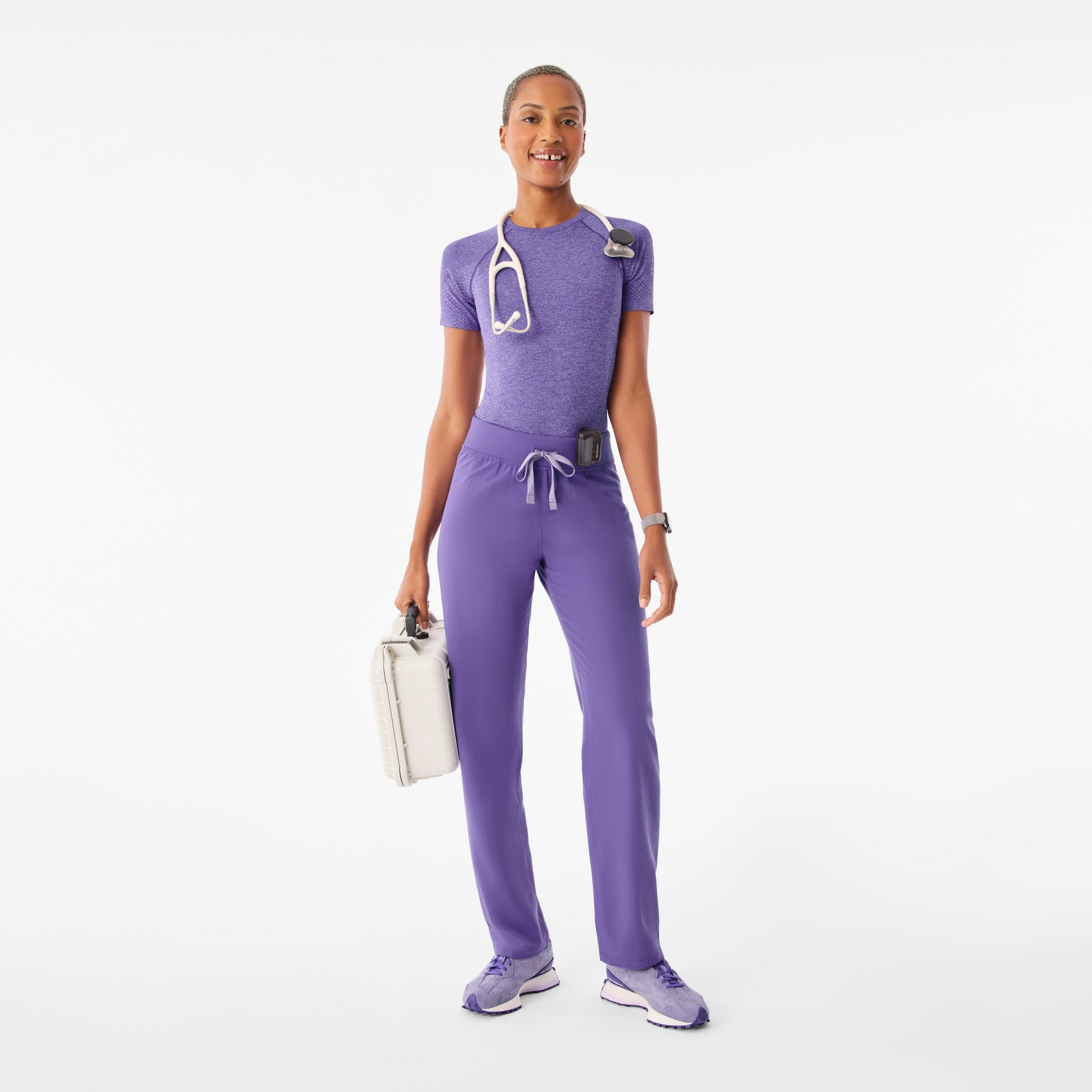 Livingston High-Rise Straight-Leg Scrub Pant™ - Amethyst