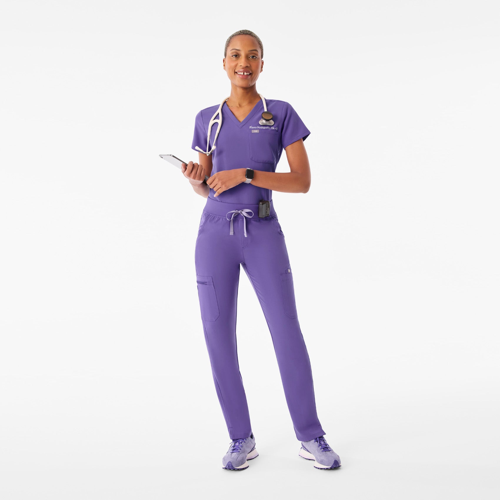 Yola High-Rise Slim Scrub Pant™ - Amethyst