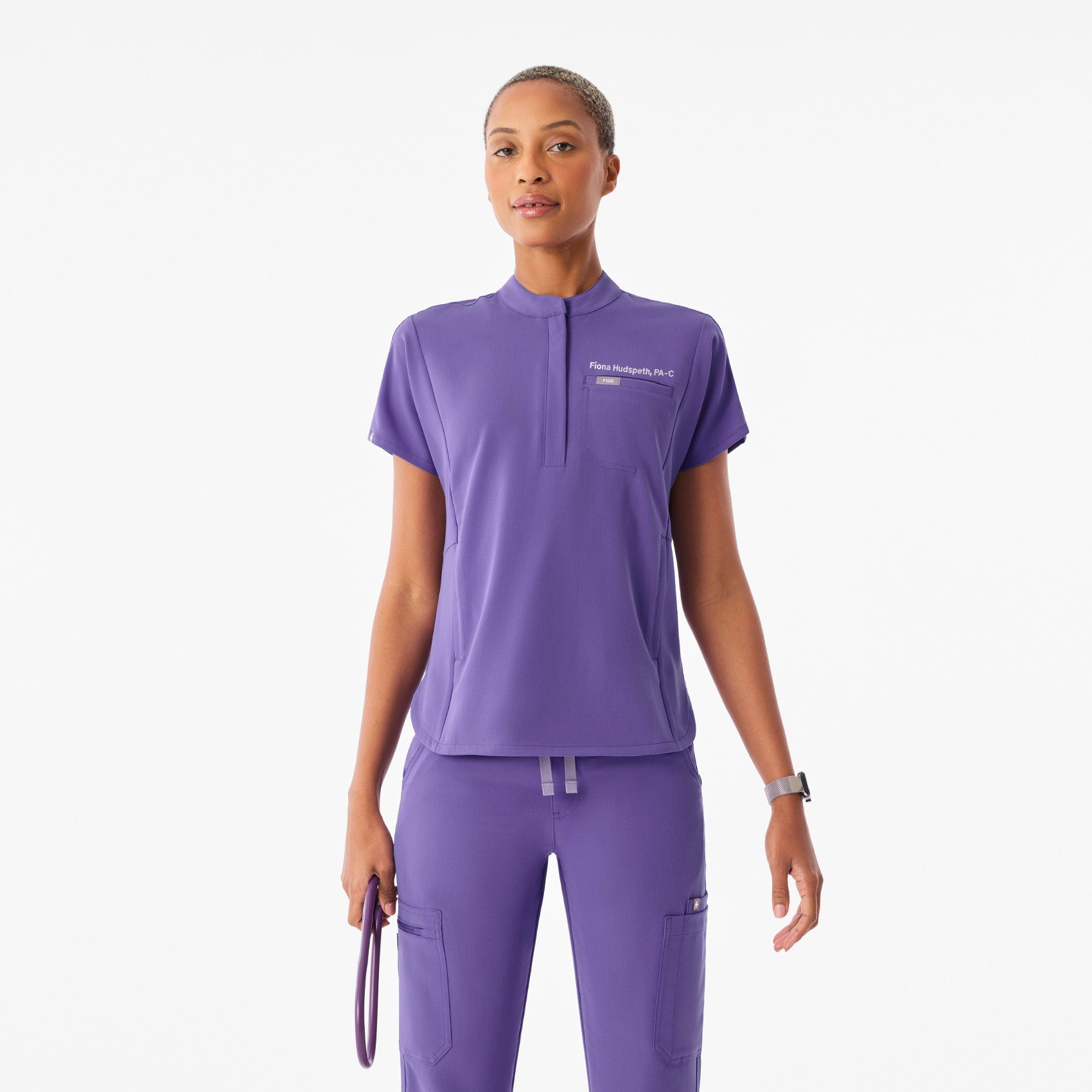 Montex Relaxed Scrub Top - Amethyst