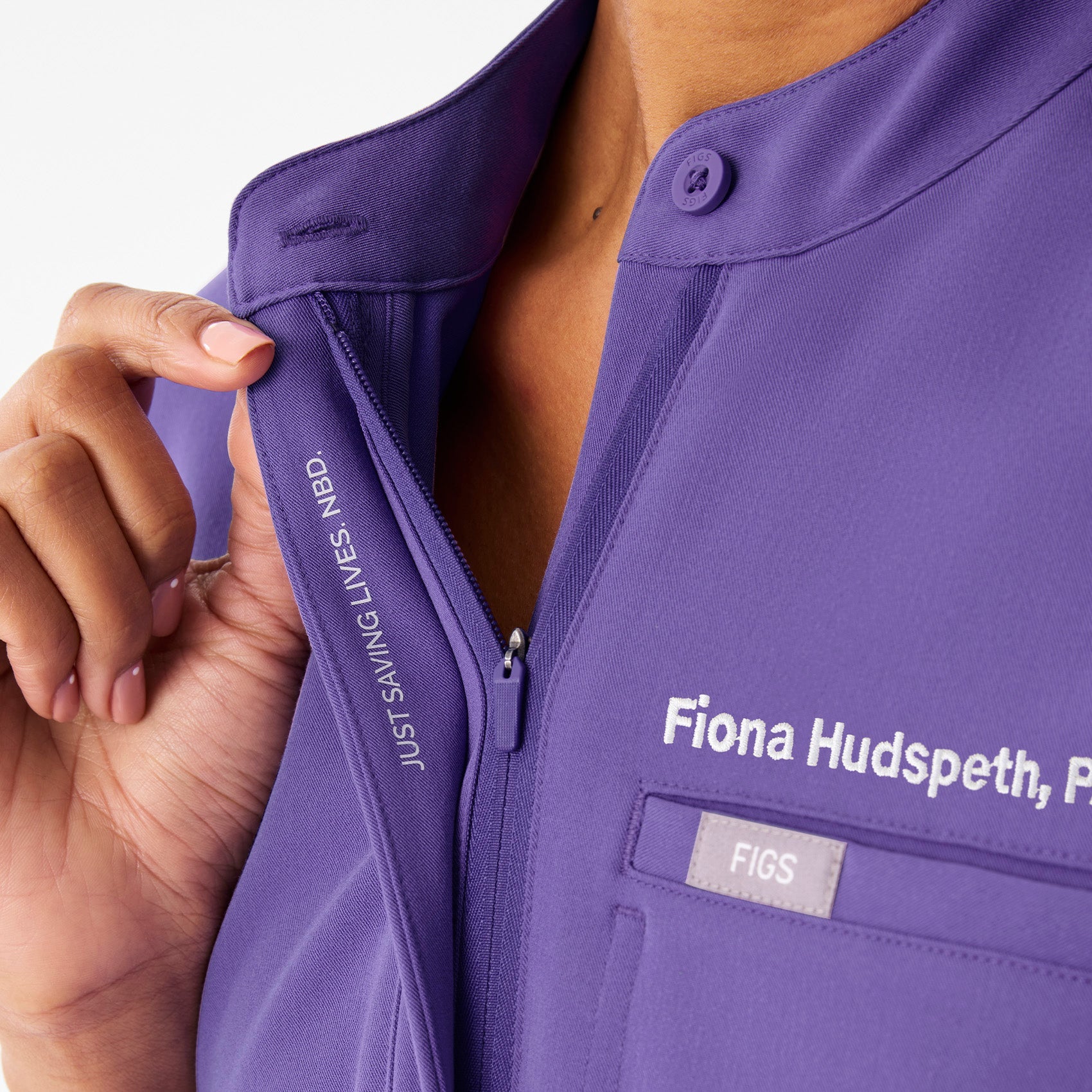 Montex Relaxed Scrub Top - Amethyst