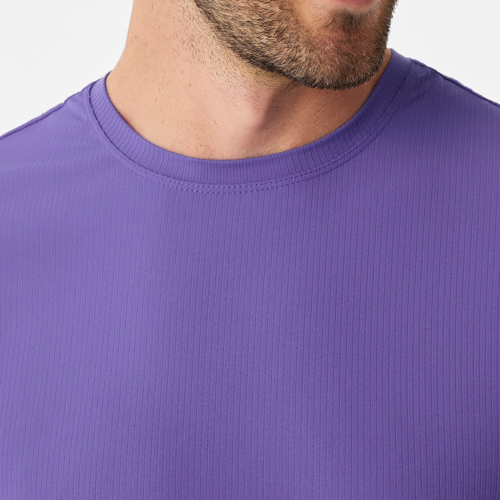 Thomas Ribbed Long-Sleeve Underscrub - Amethyst