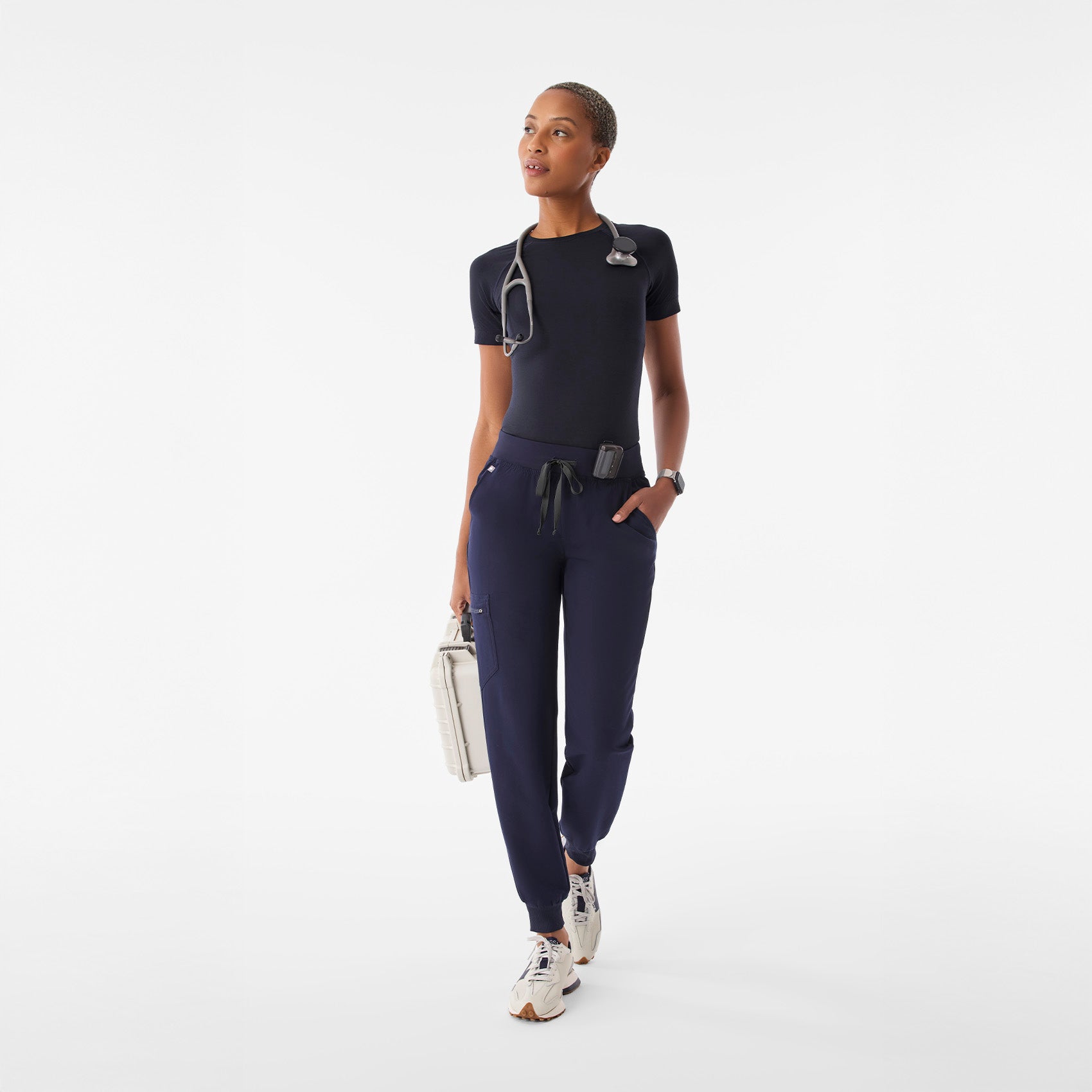 Salta Seamless Short-Sleeve Underscrub - Navy