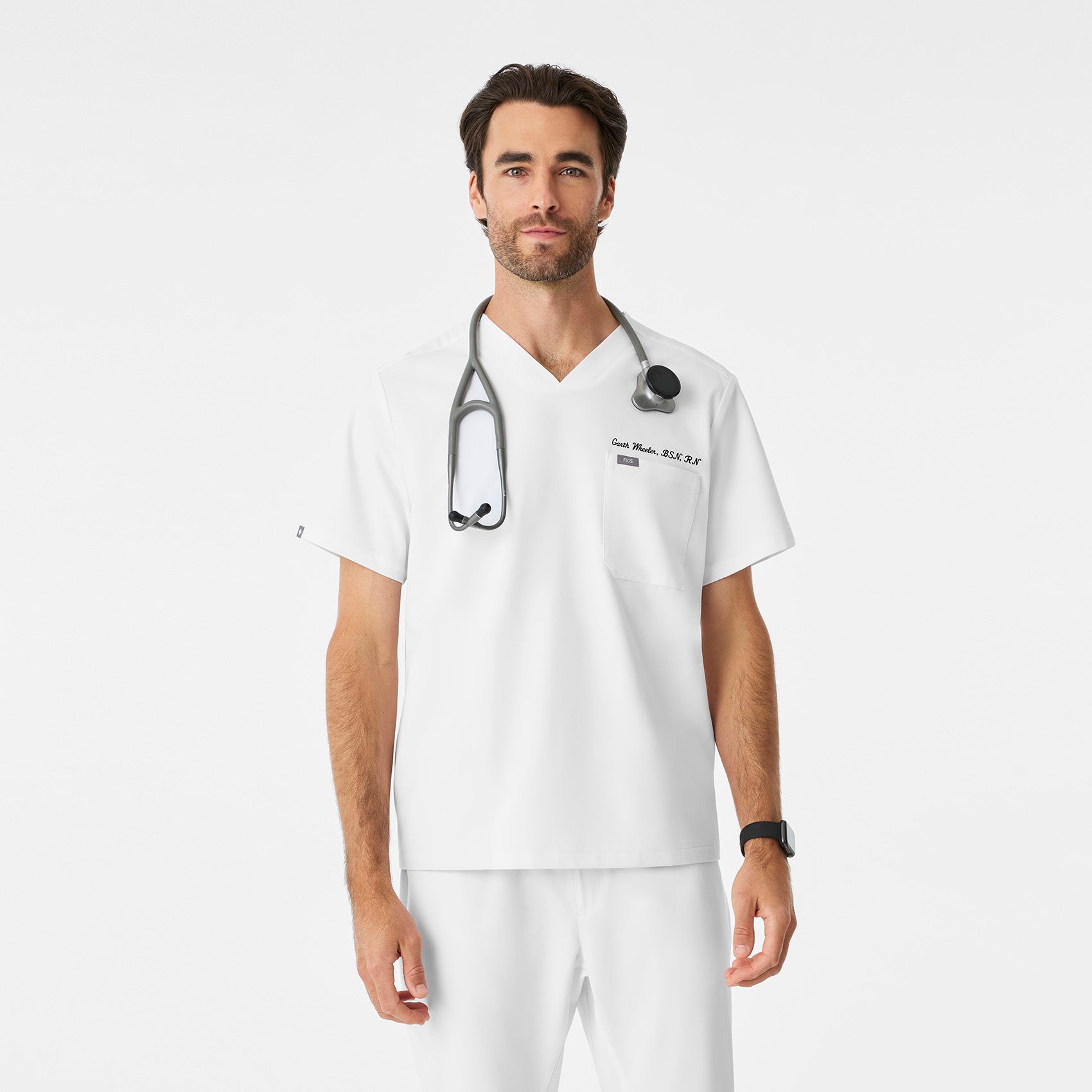 Chisec Scrub Top™ - Optic White