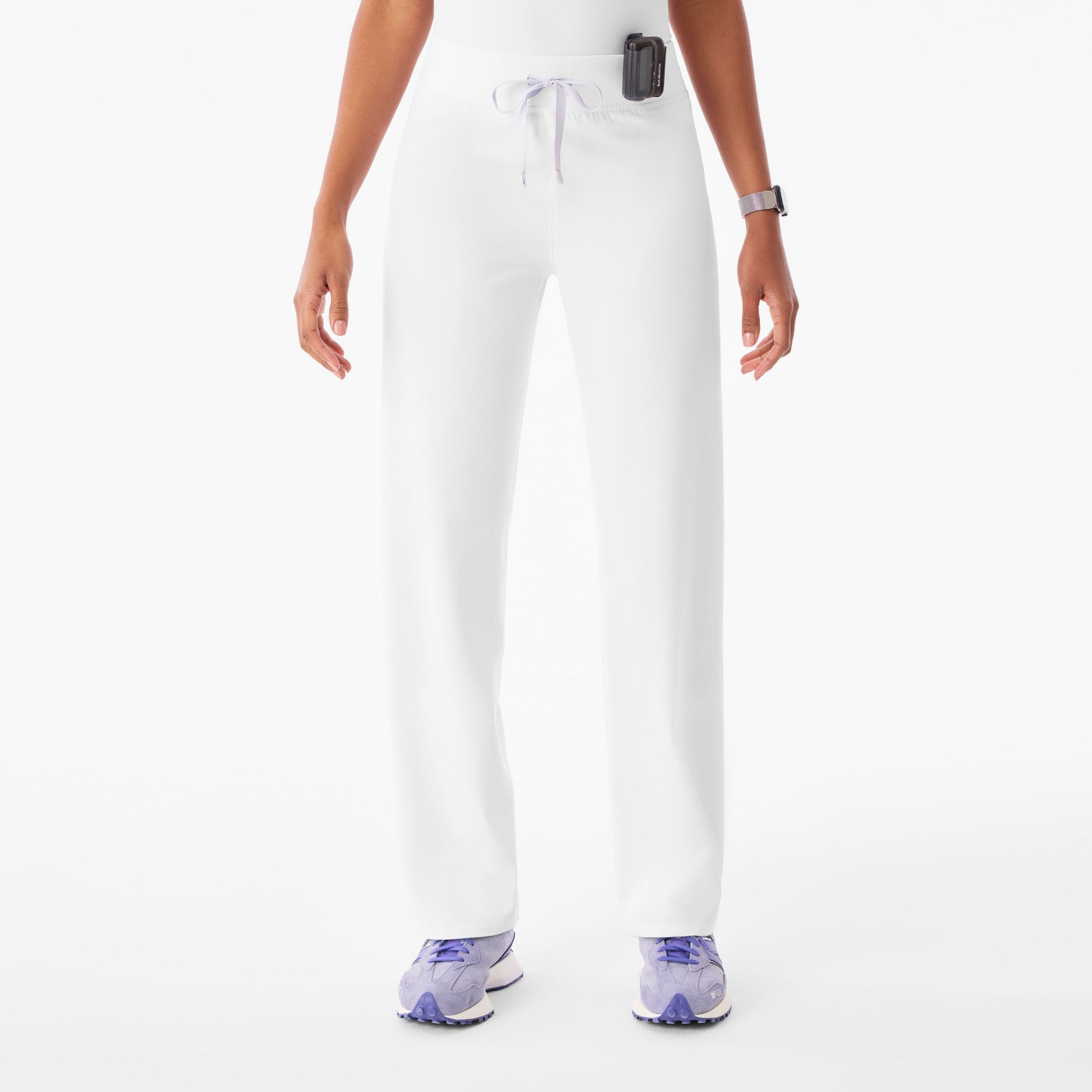 Livingston High-Rise Straight-Leg Scrub Pant™ - Optic White