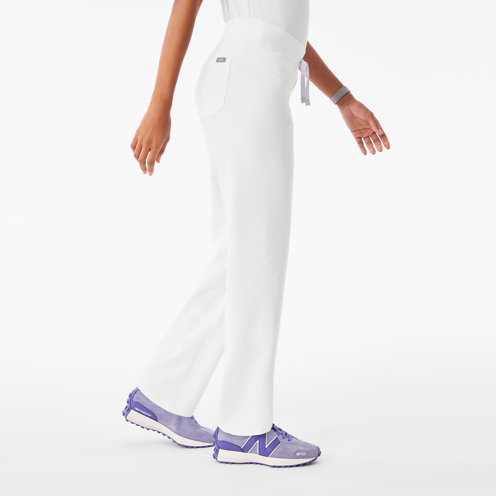 Livingston High-Rise Straight-Leg Scrub Pant™ - Optic White