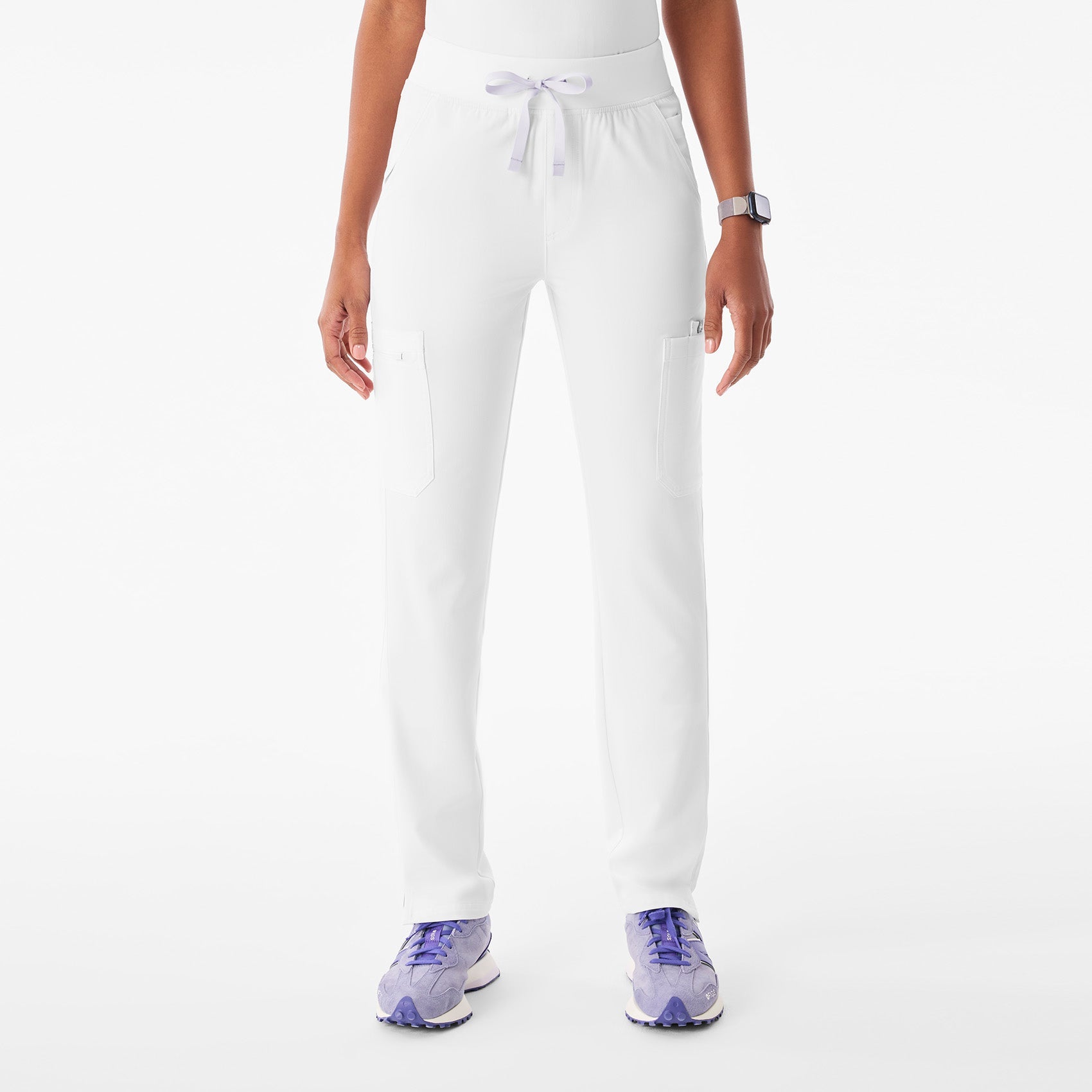 Yola High-Rise Slim Scrub Pant™ - Optic White
