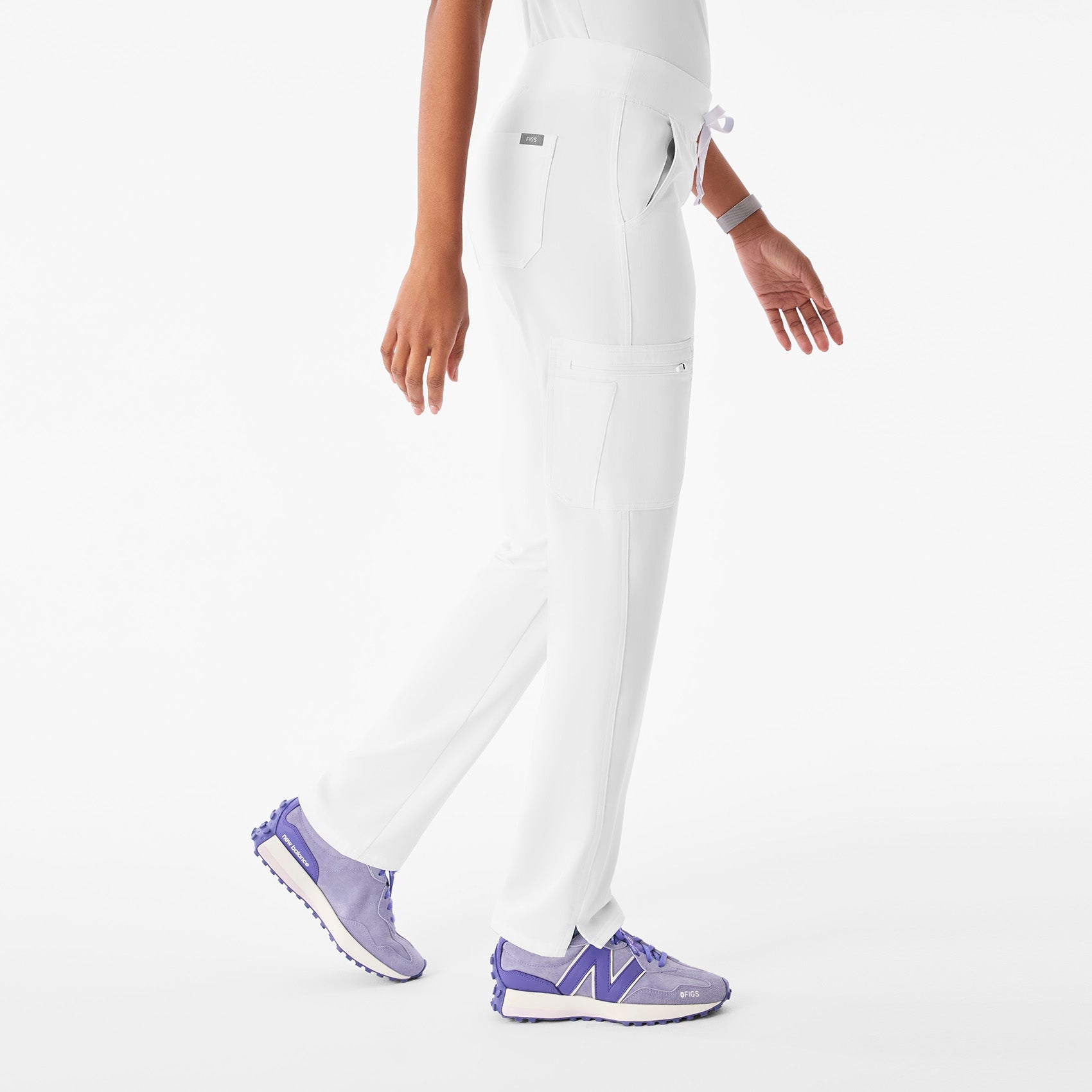 Yola High-Rise Slim Scrub Pant™ - Optic White