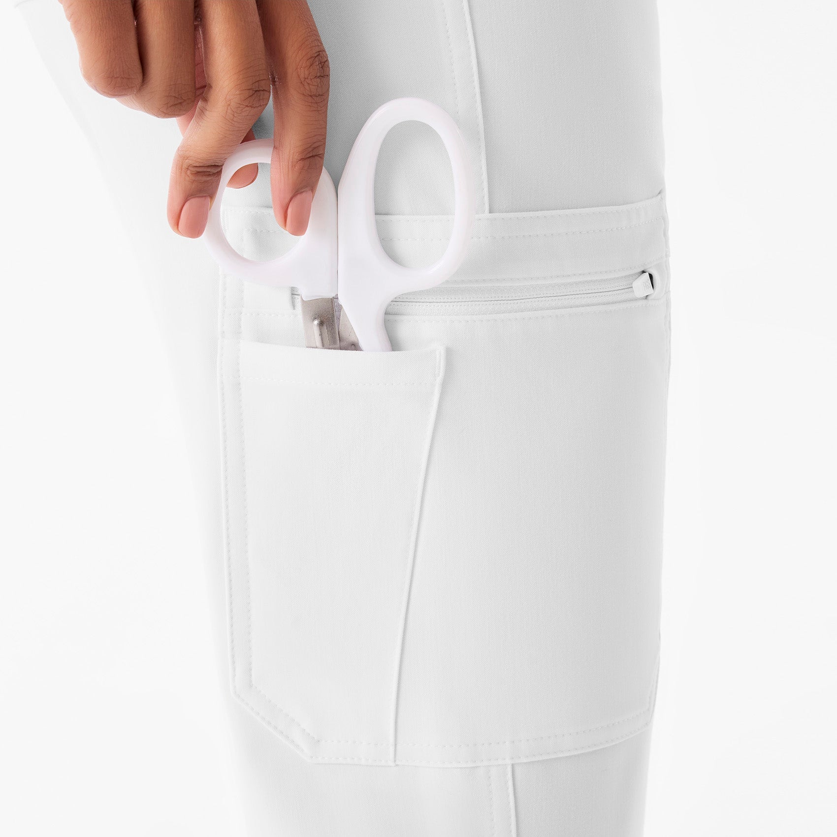 Yola High-Rise Slim Scrub Pant™ - Optic White