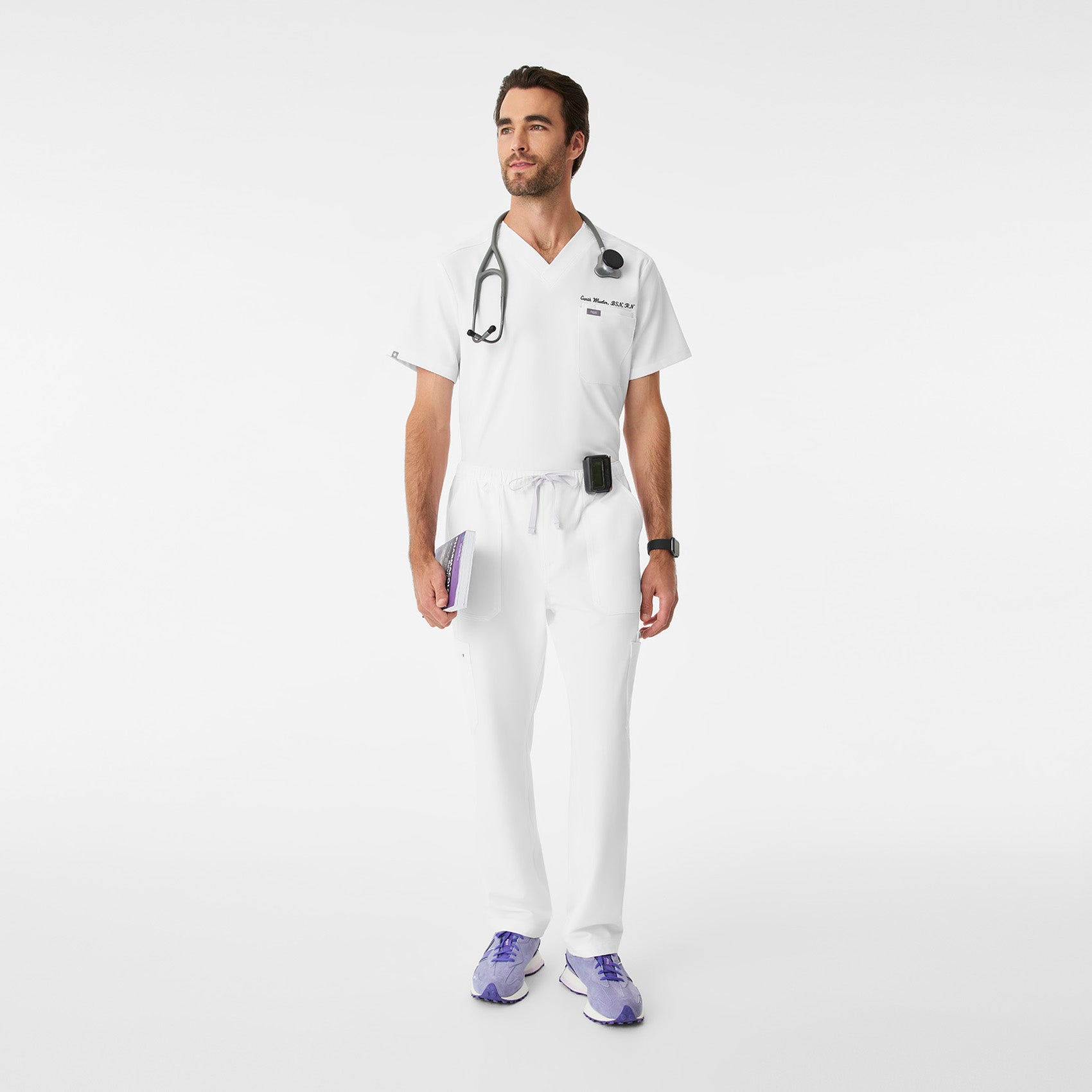 Leon Scrub Top™ - Optic White