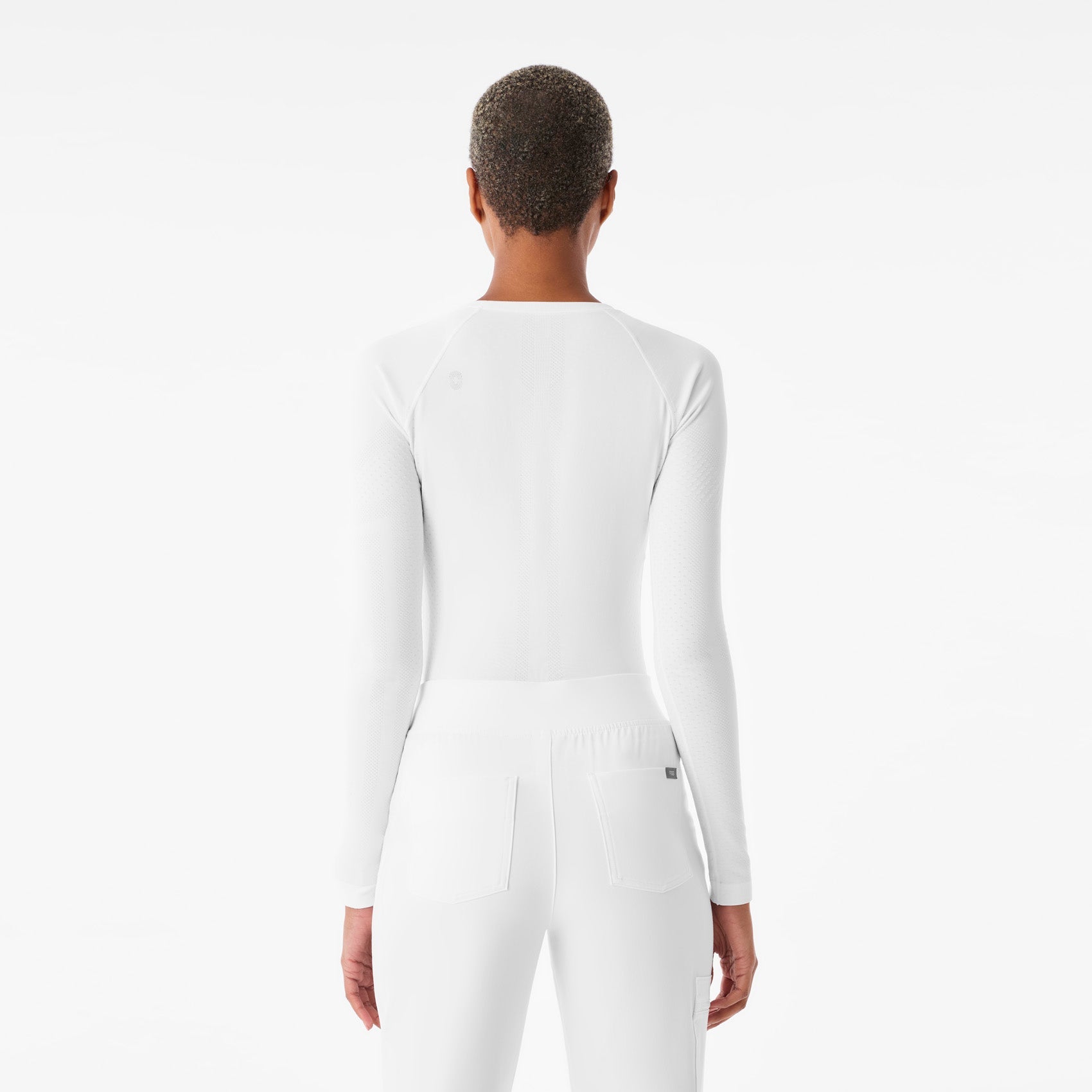 Salta Seamless Long-Sleeve Underscrub - Optic White