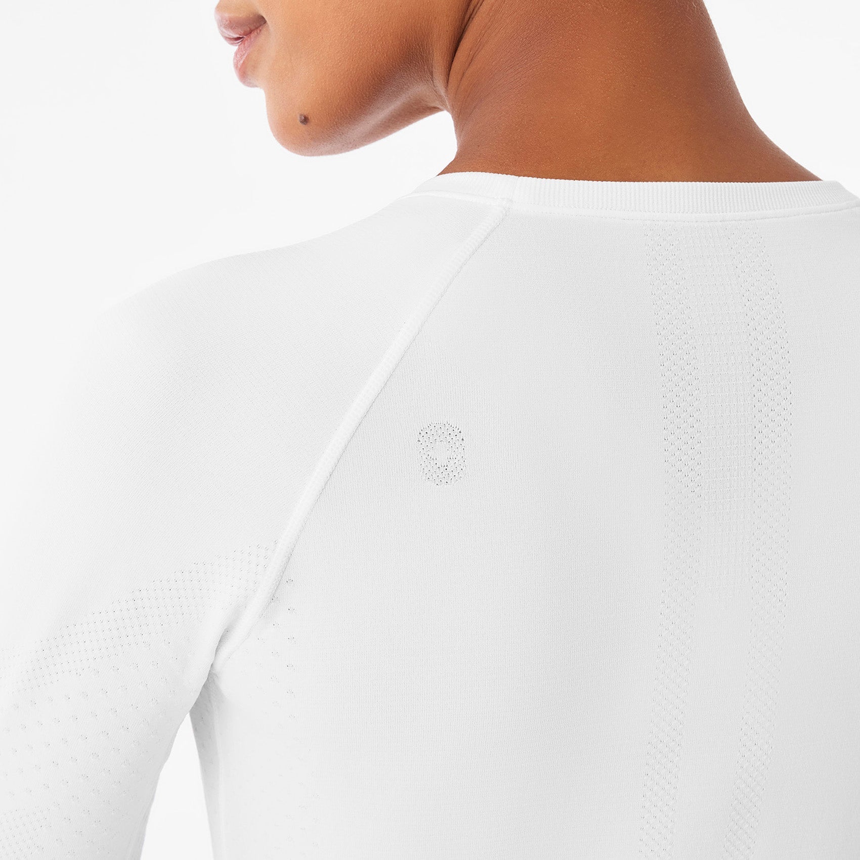 Salta Seamless Long-Sleeve Underscrub - Optic White