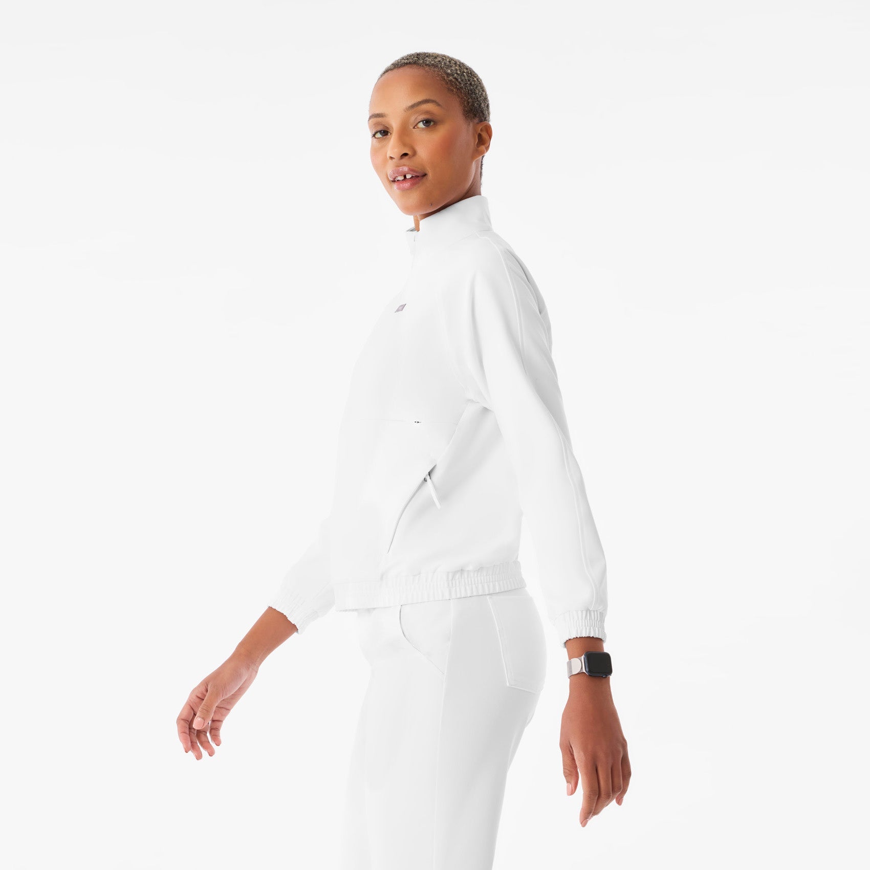 Sydney Scrub Jacket - Optic White