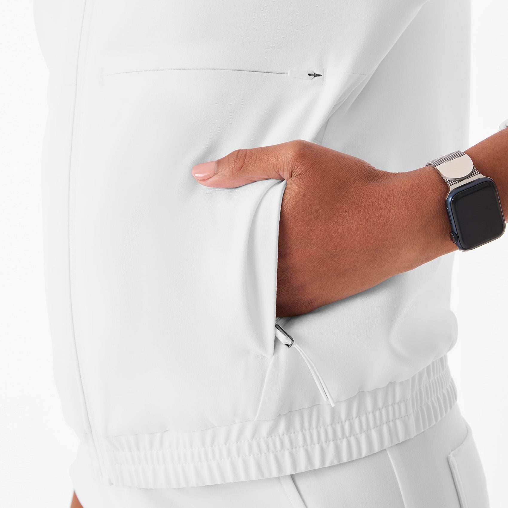 Sydney Scrub Jacket - Optic White