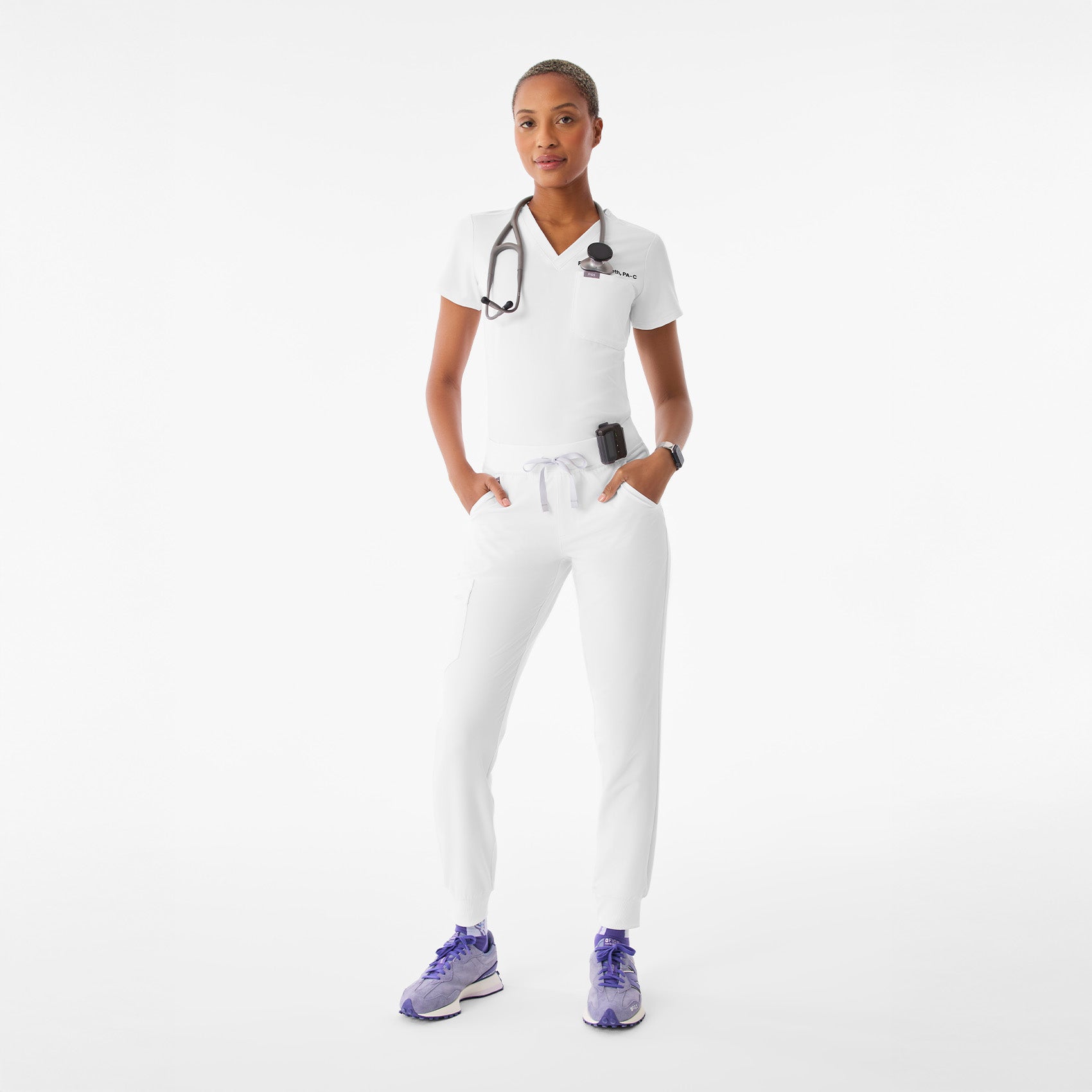 Zamora Jogger Scrub Pant™ - Optic White