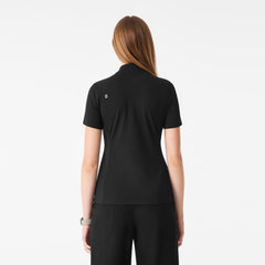 Bree Slim Scrub Top - Black