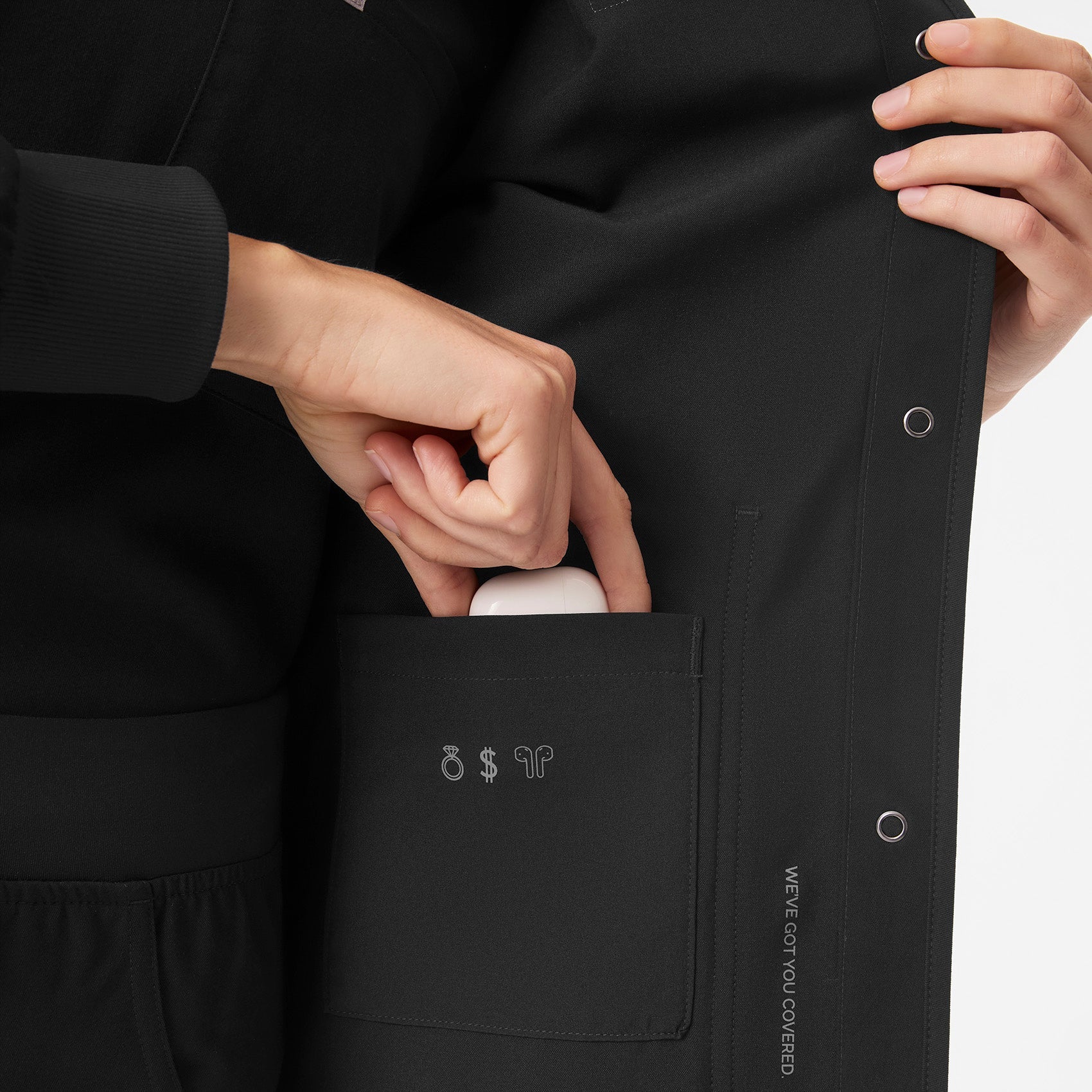 Claire Scrub Jacket - Black
