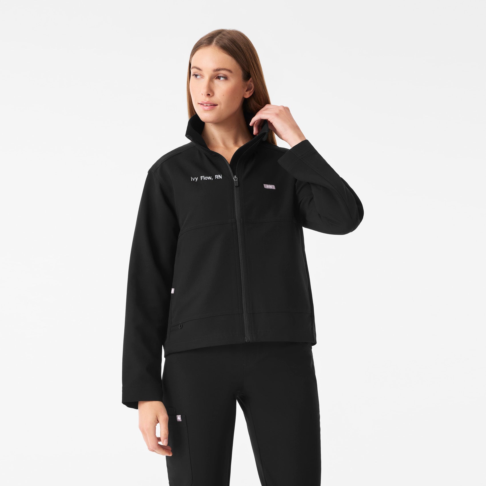 Lenox Scrub Jacket - Black
