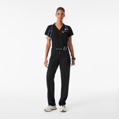 Livingston Ruched Straight-Leg Scrub Pant™  - Black