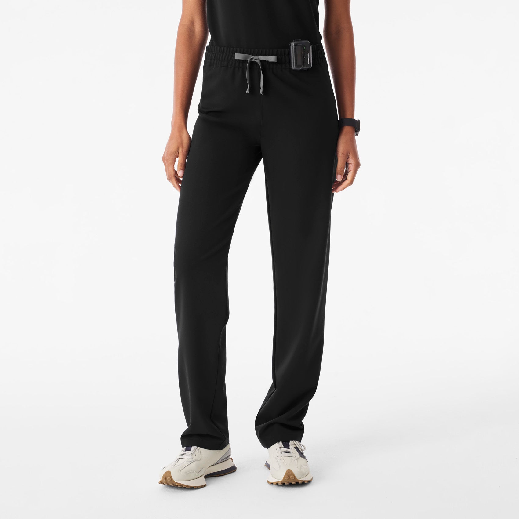 Livingston Ruched Straight-Leg Scrub Pant™  - Black