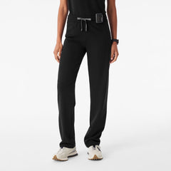 Livingston Ruched Straight-Leg Scrub Pant™  - Black