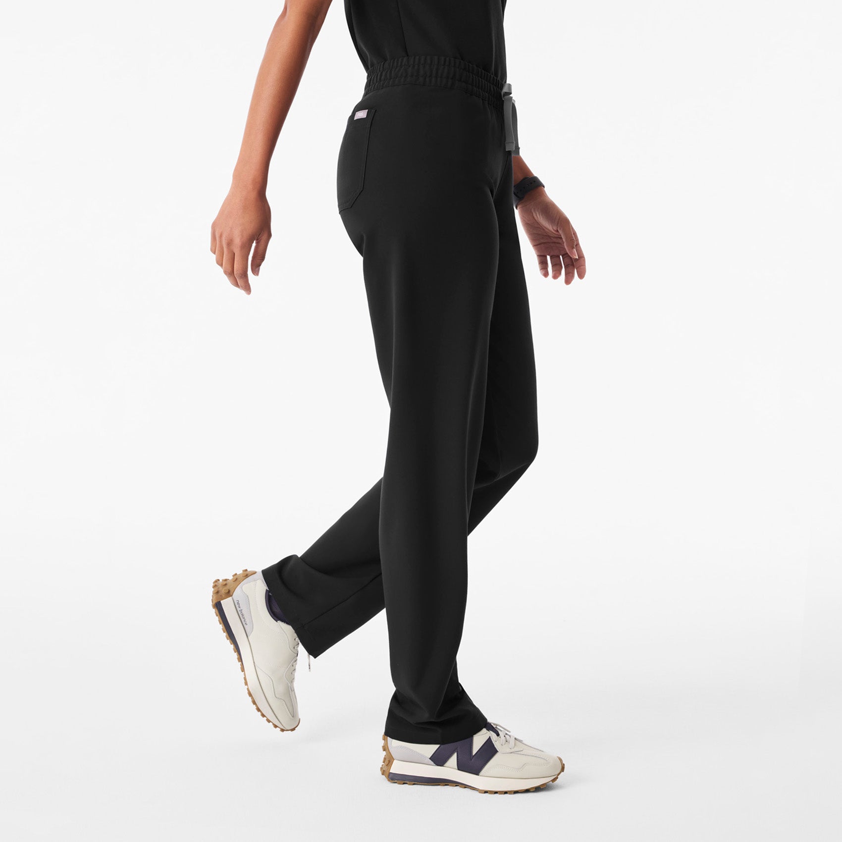 Livingston Ruched Straight-Leg Scrub Pant™  - Black