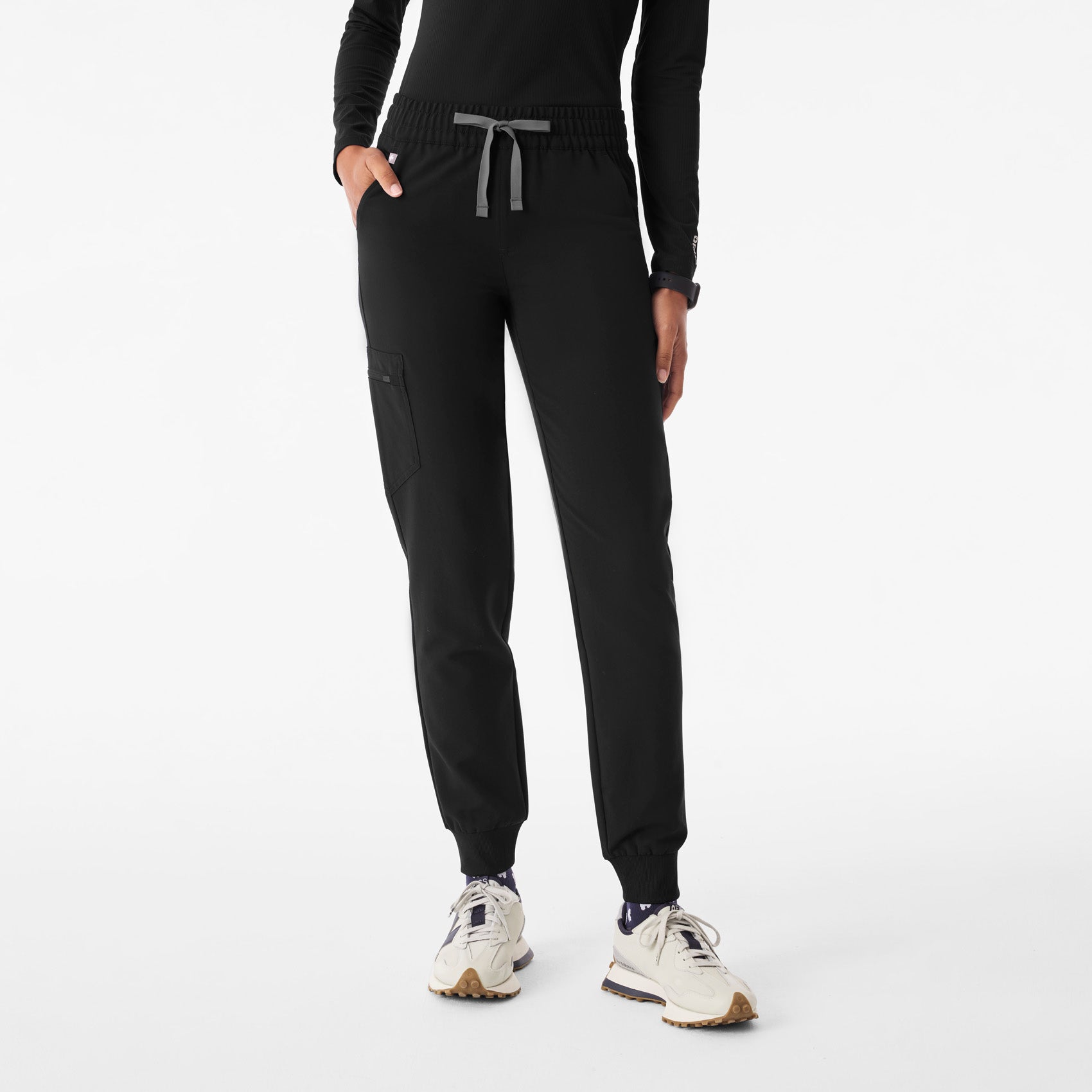 Zamora Ruched Jogger Scrub Pant™ - Black