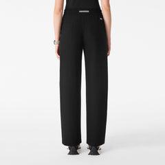 Roslyn Wide-Leg Scrub Pant  - Black