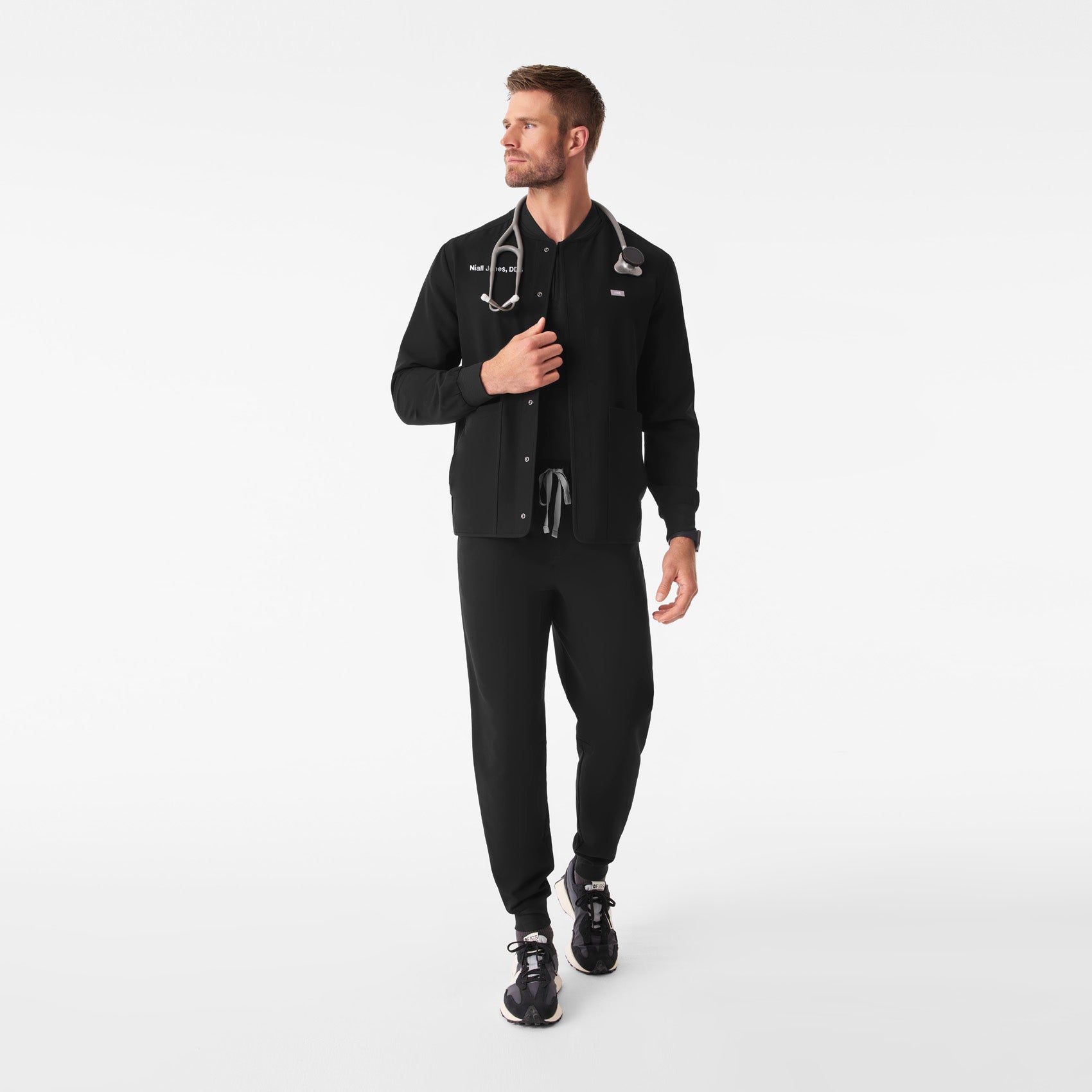 Troy Scrub Jacket - Black