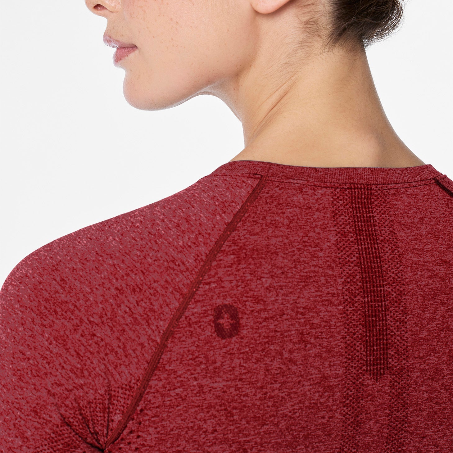 Salta Seamless Long-Sleeve Underscrub - Burgundy