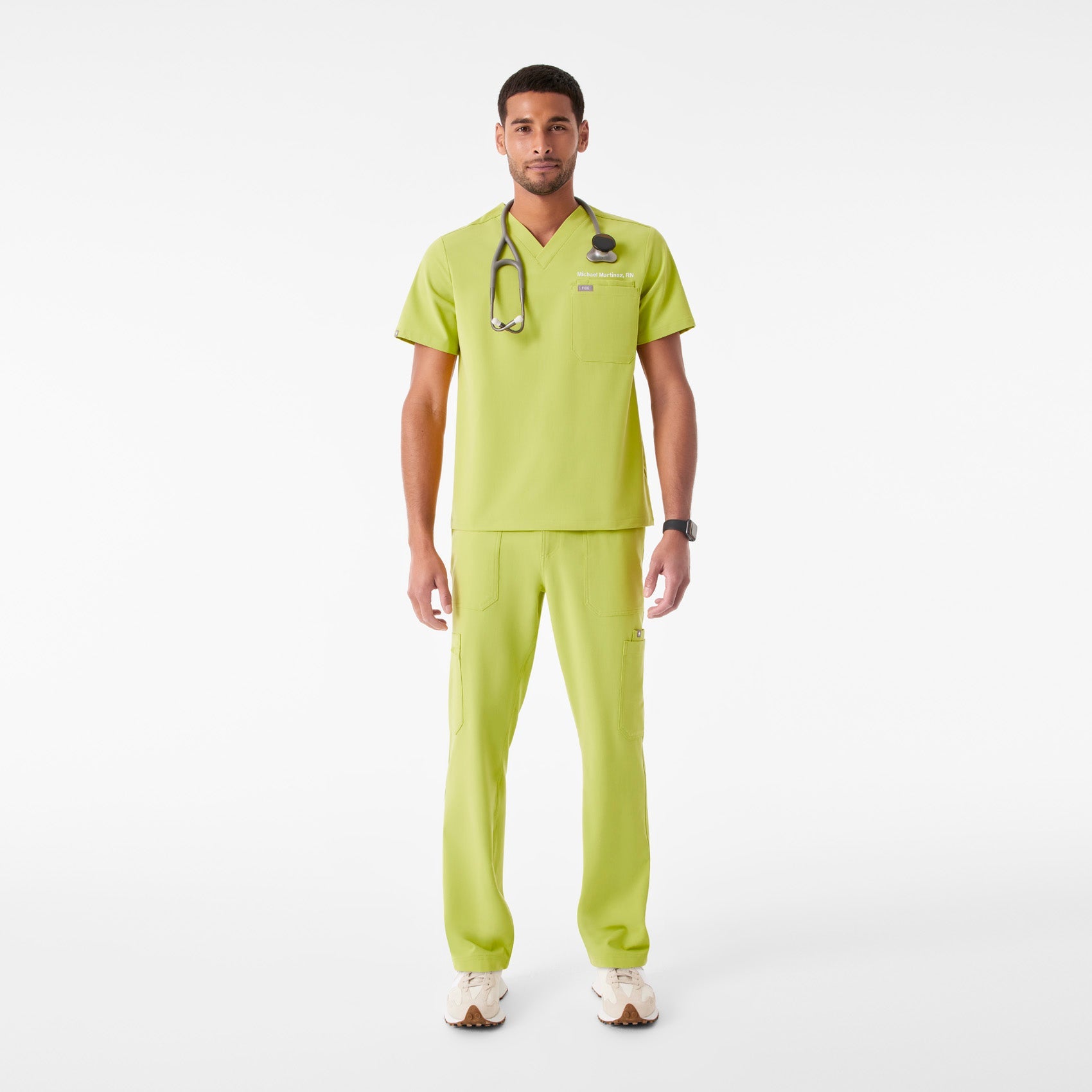 Leon Scrub Top™ - Celery