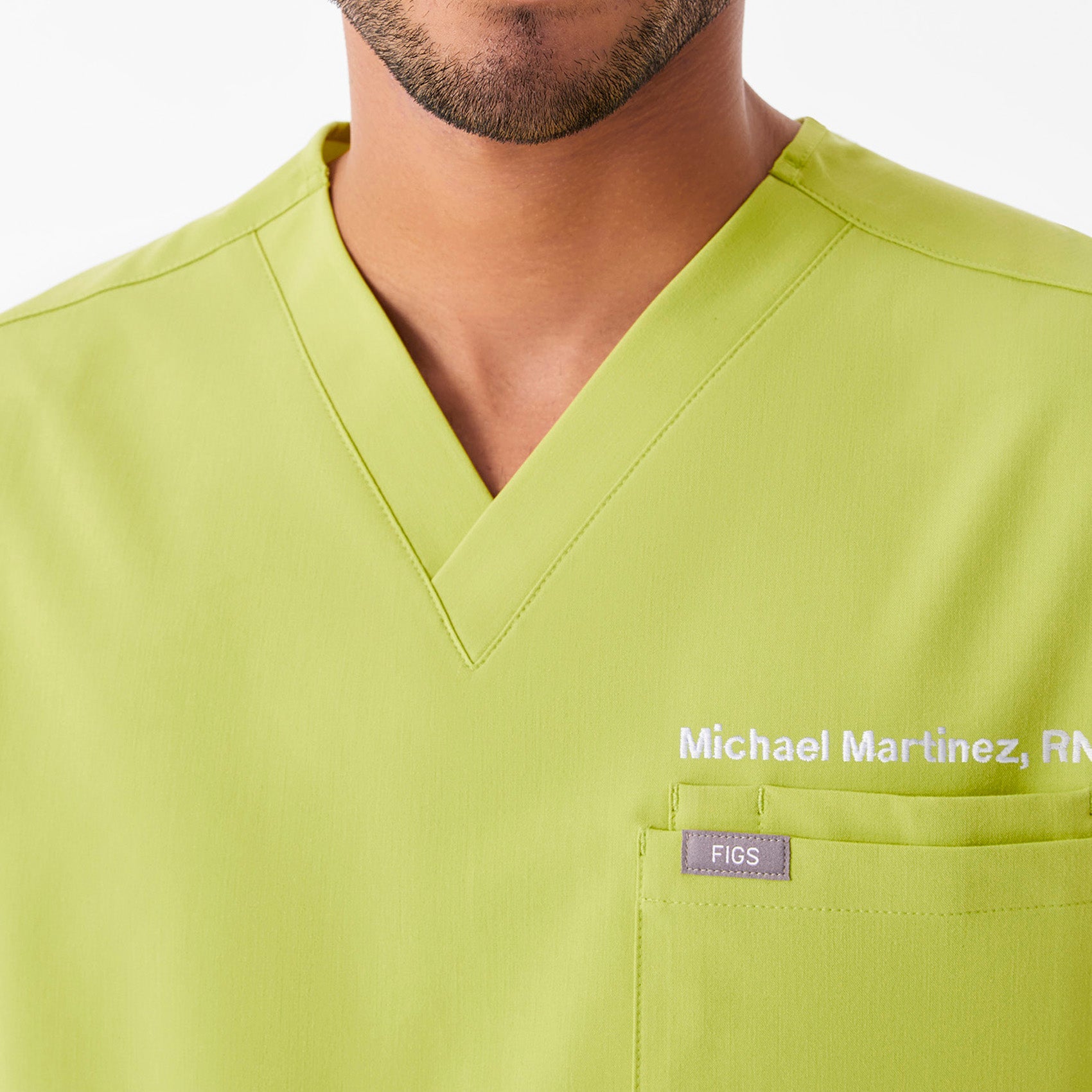 Leon Scrub Top™ - Celery