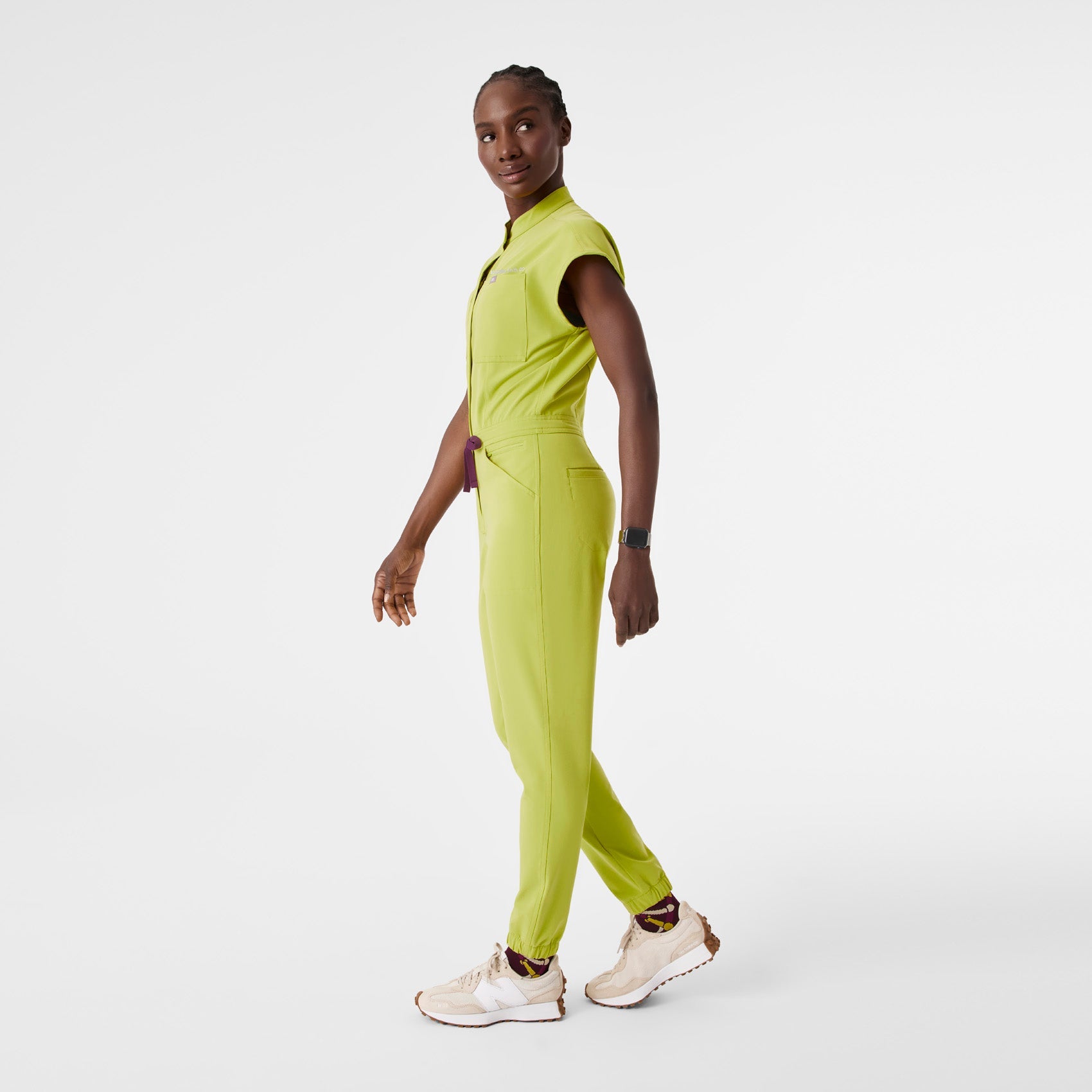 Rafaela Jogger ScrubJumpsuit™ - Celery