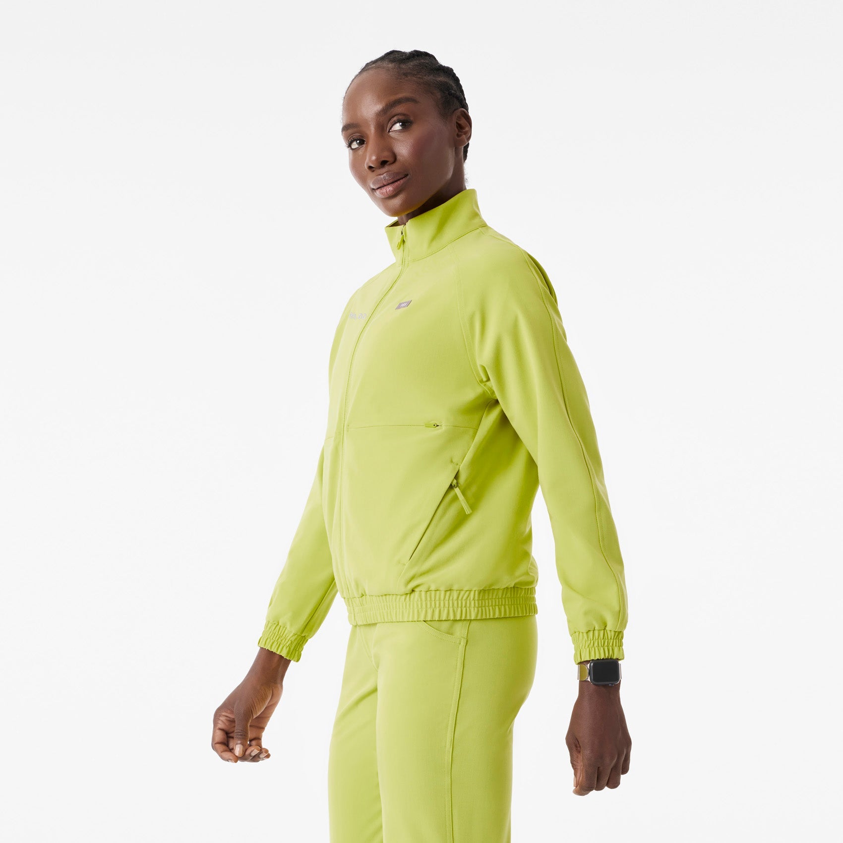 Sydney Scrub Jacket - Celery