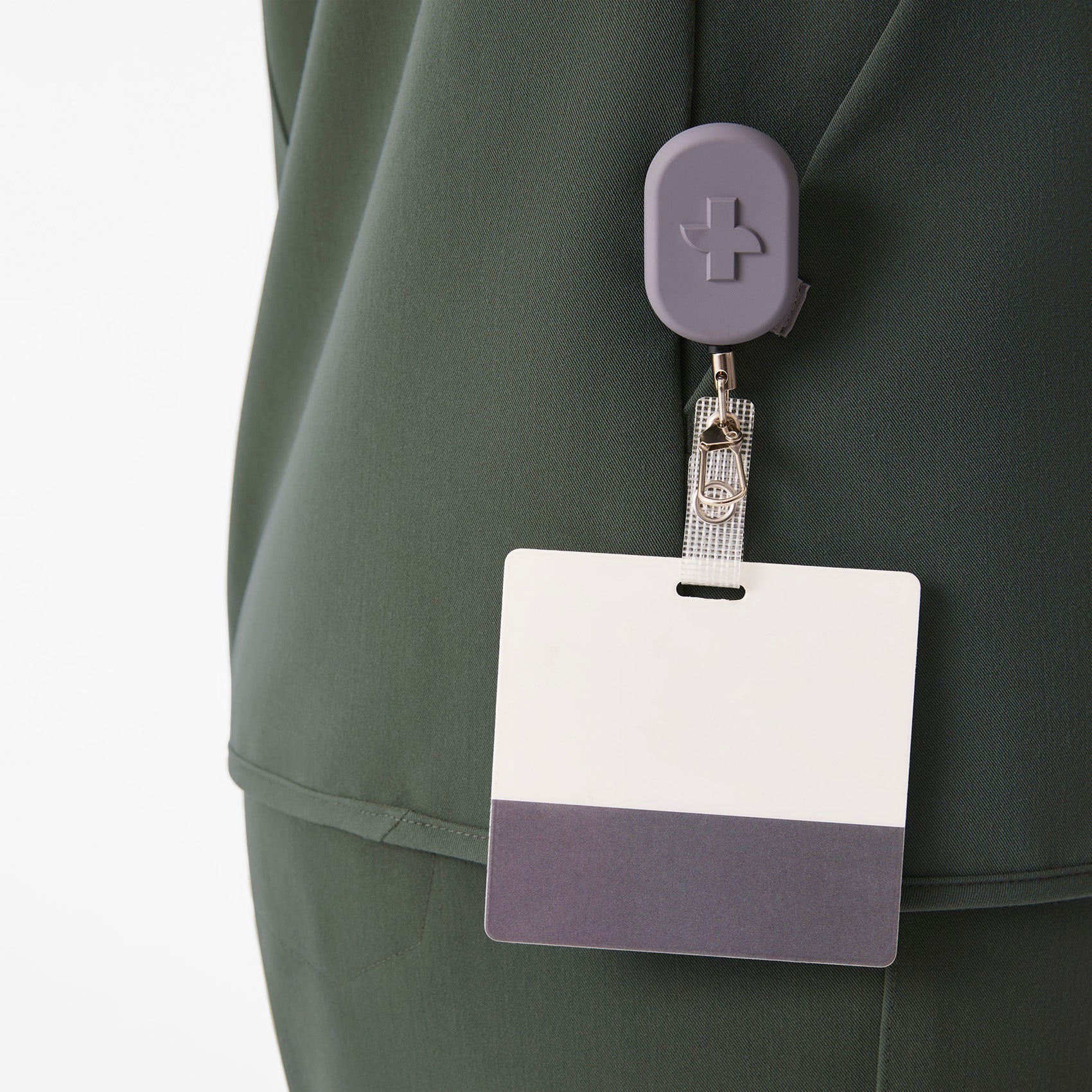 FIGS Logo Badge Reel   - Grey